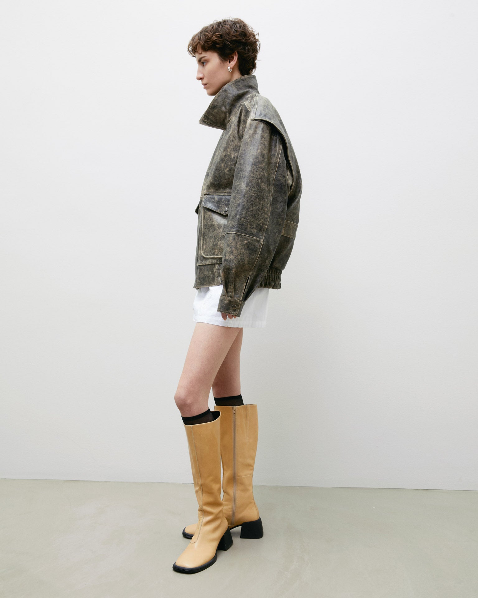 Cora Distressed Leather