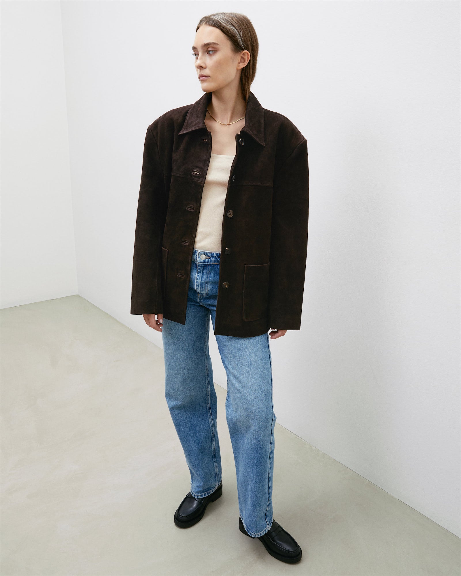 River Brown Suede