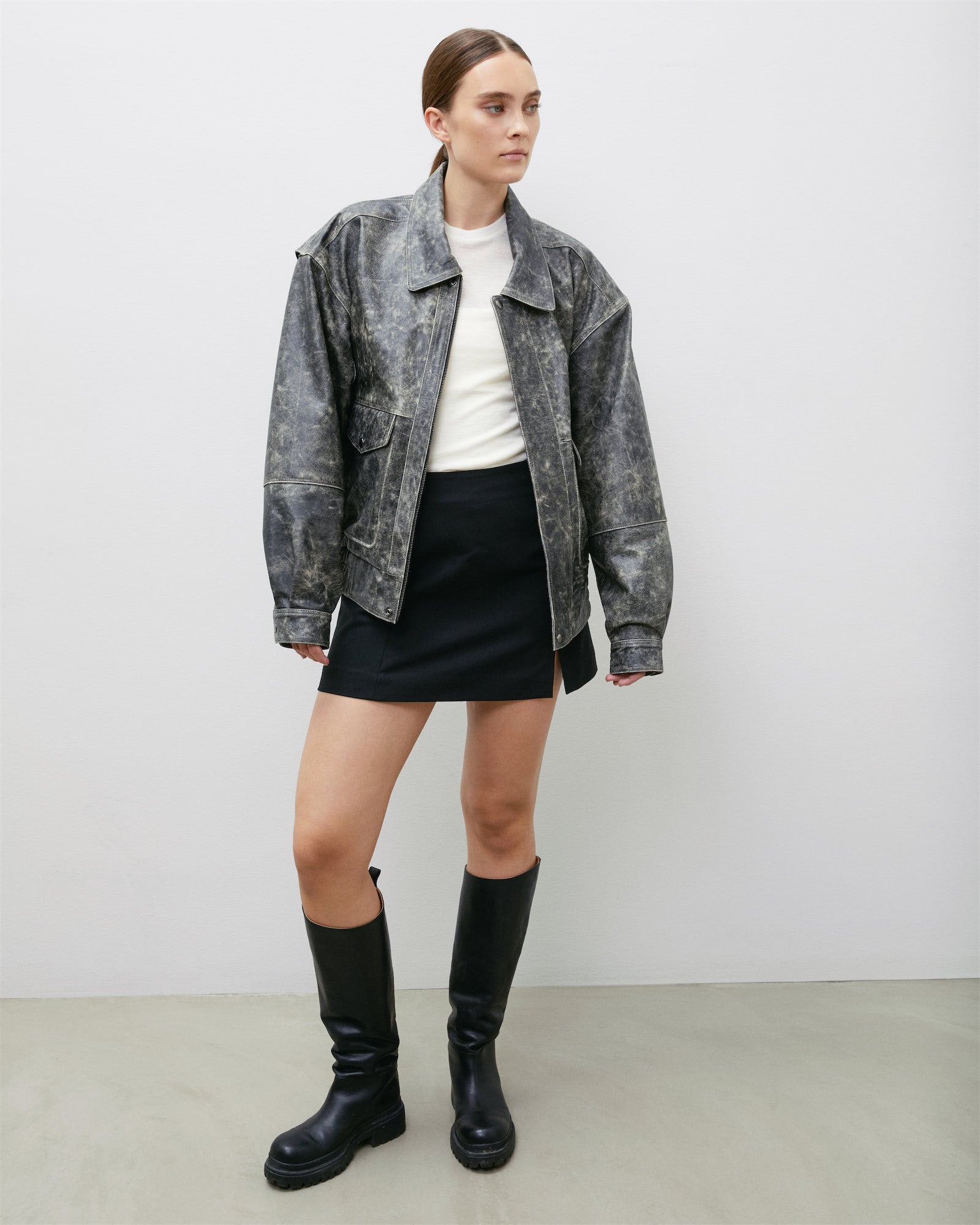 Cora Distressed Leather