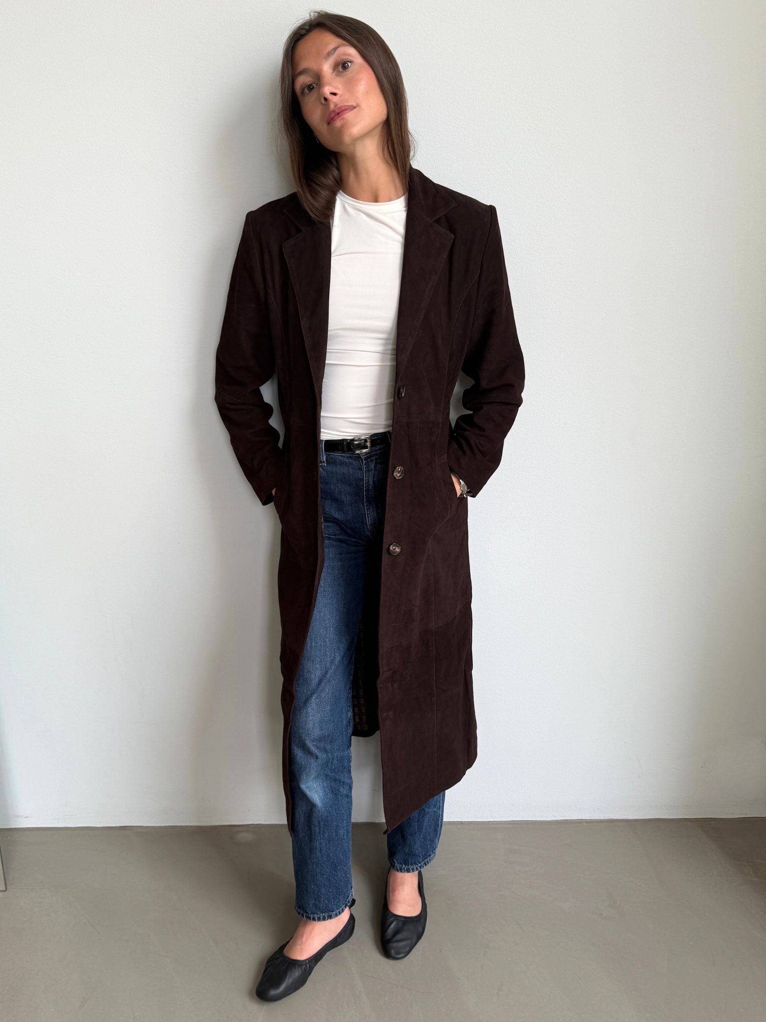 Luna Brown Suede