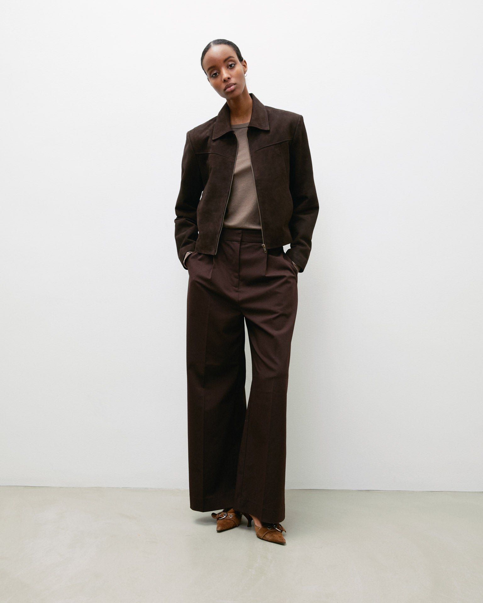 Ava Brown Suede