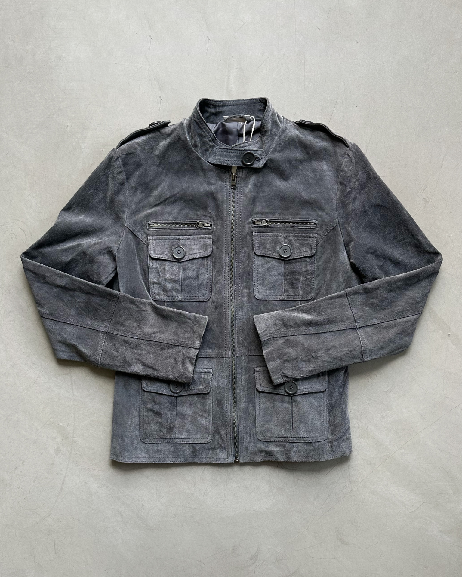 Grey Suede Jacket