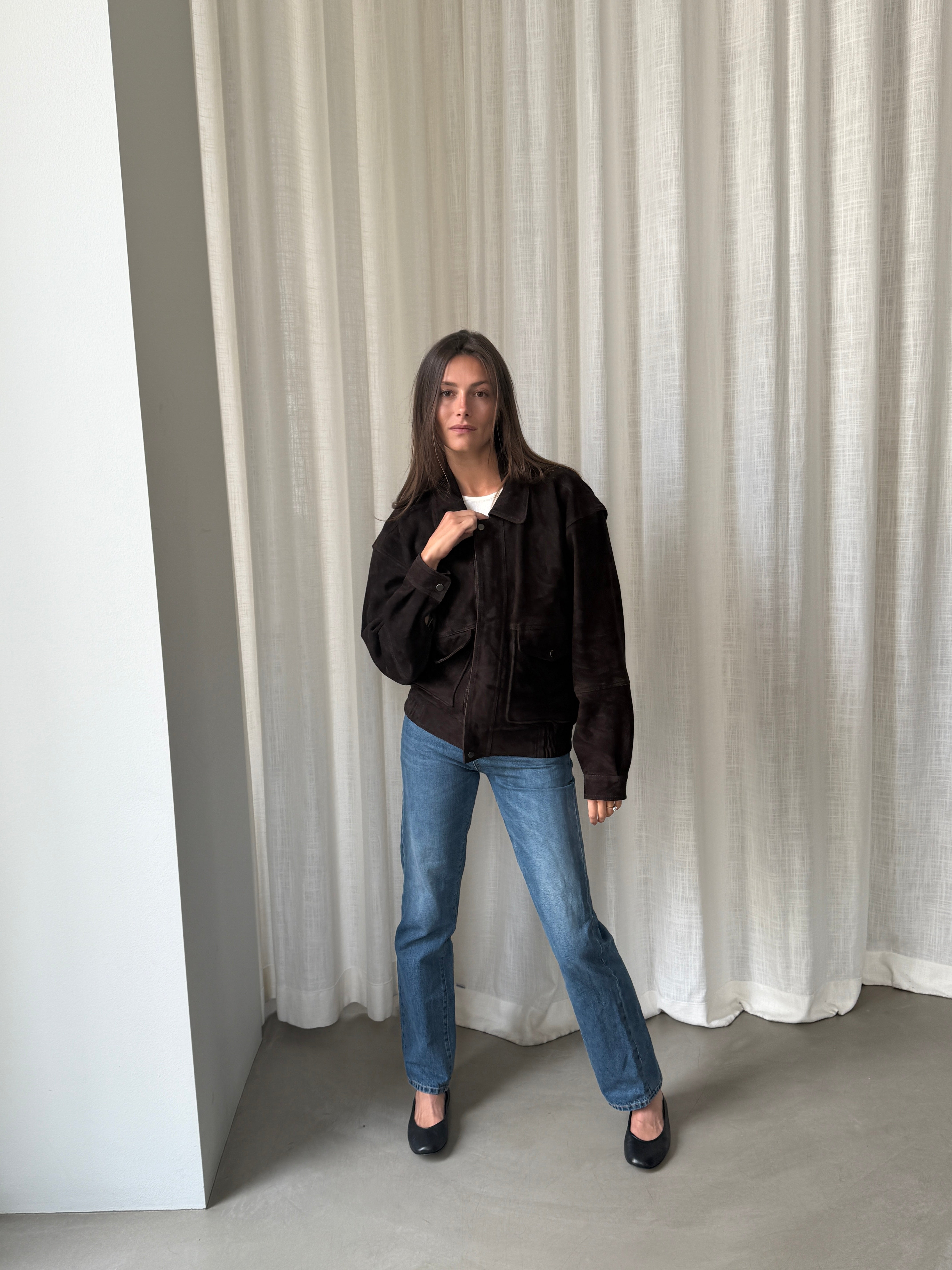 Cora Dark Brown Suede