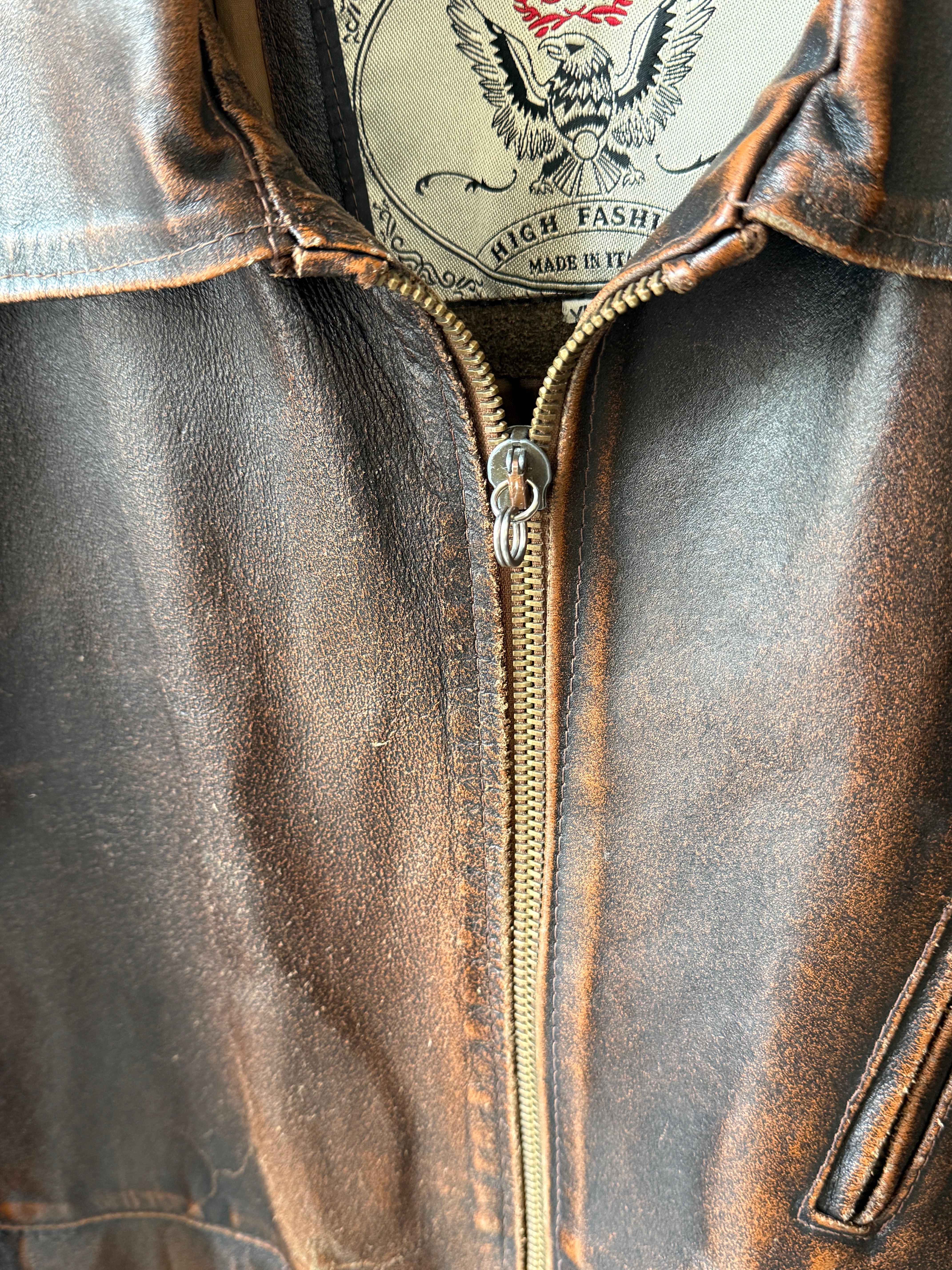 High Leather Jacket