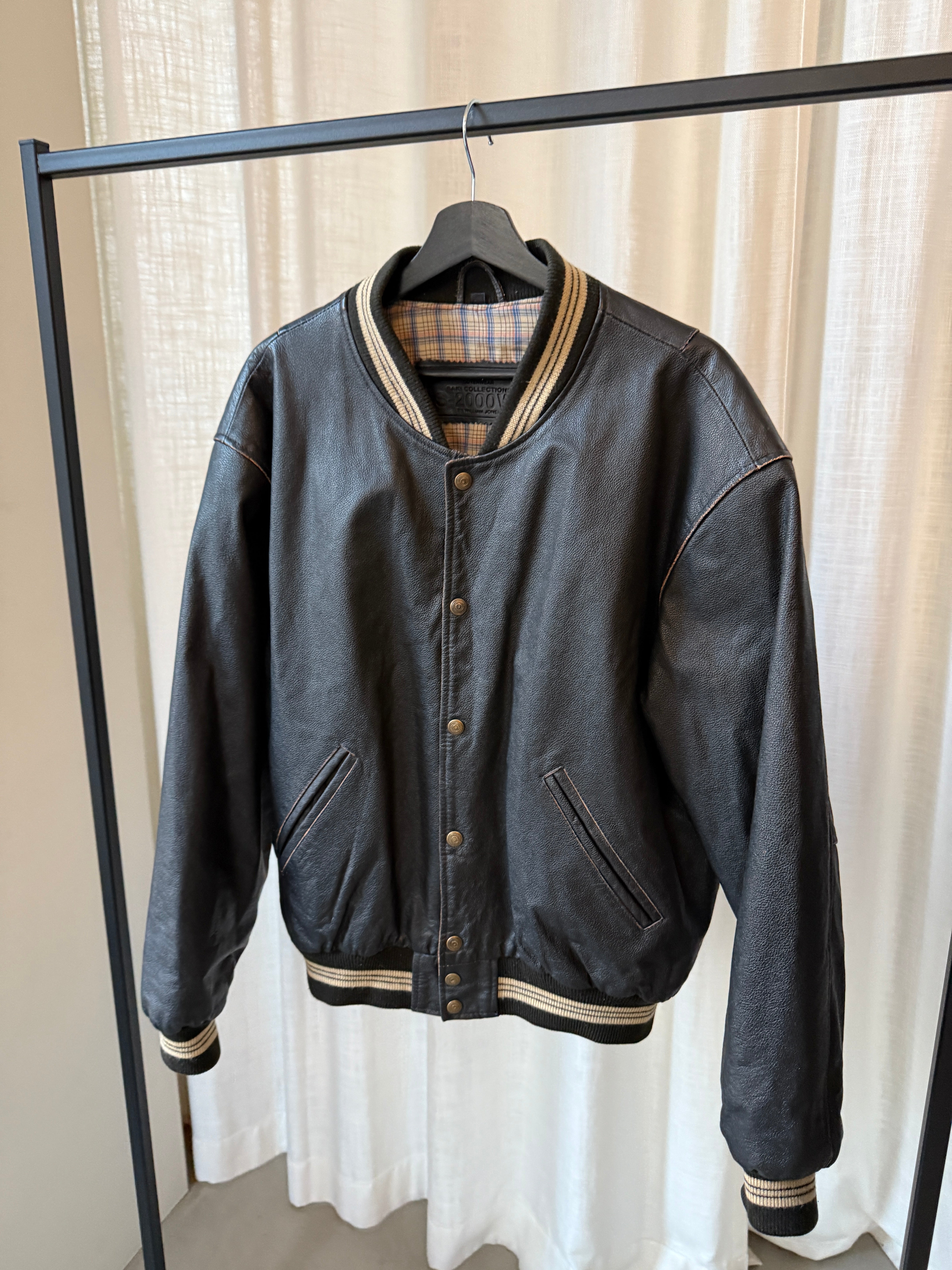 Leather Bomber Jacket