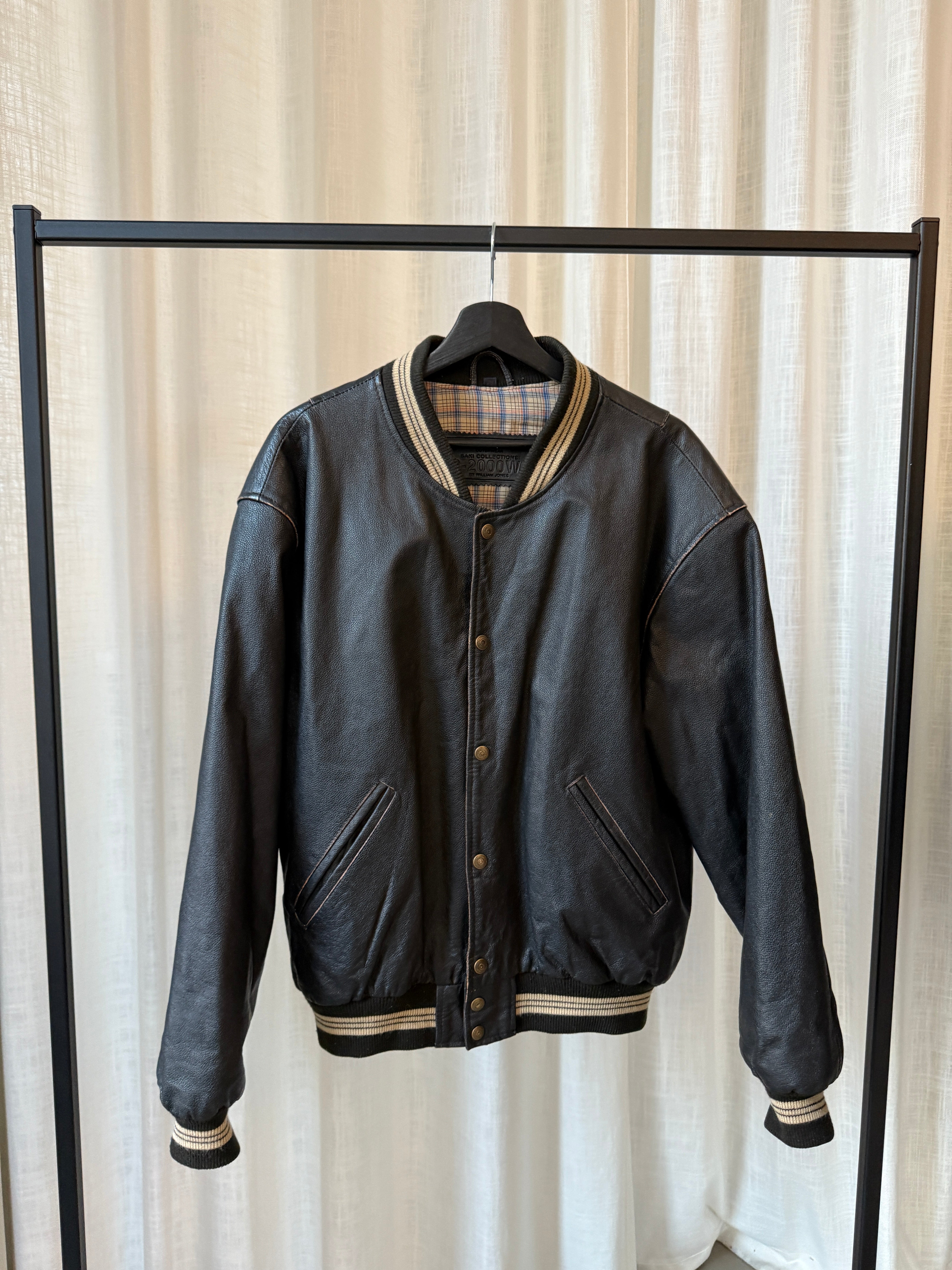 Leather Bomber Jacket