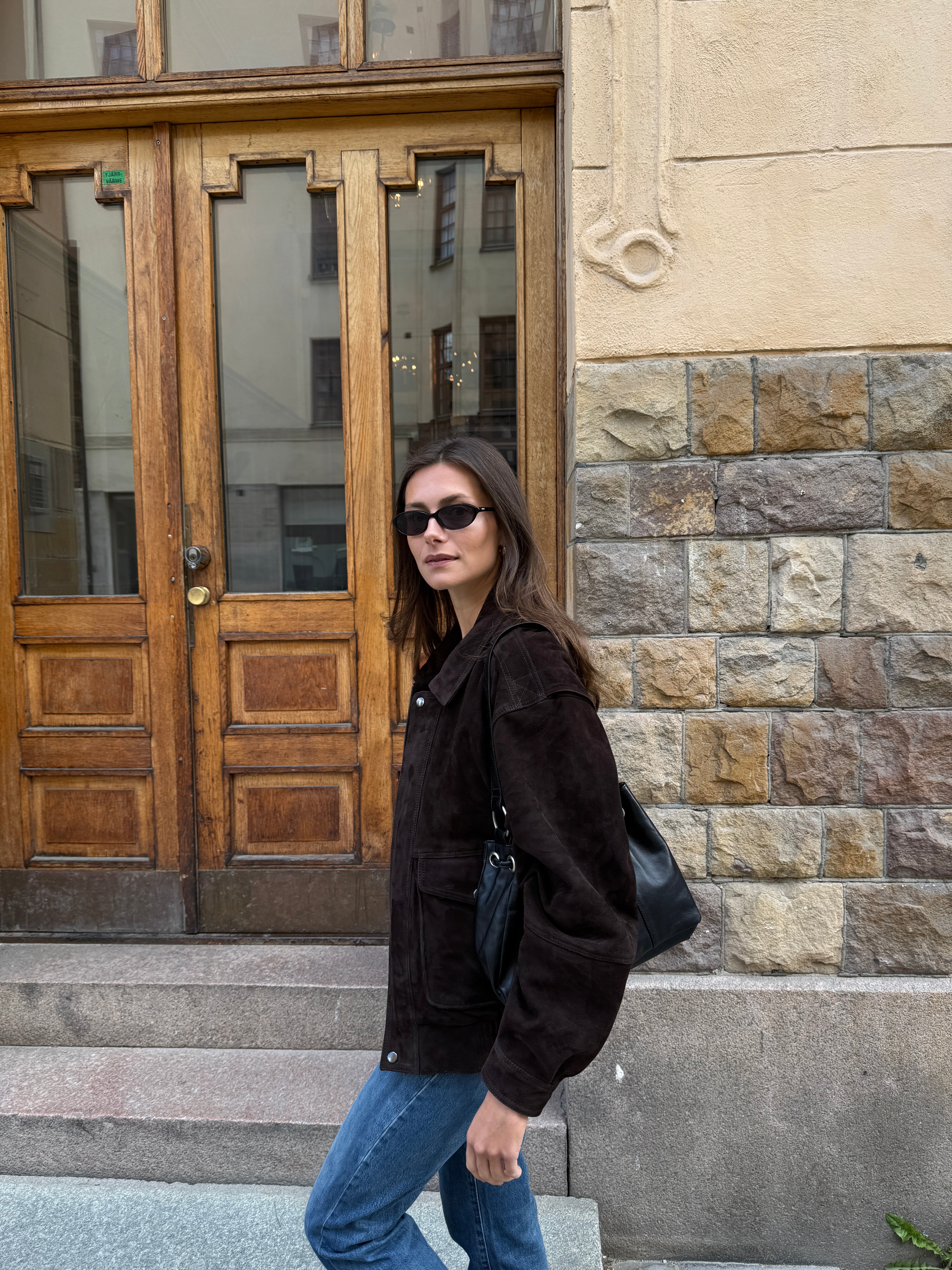Cora Dark Brown Suede