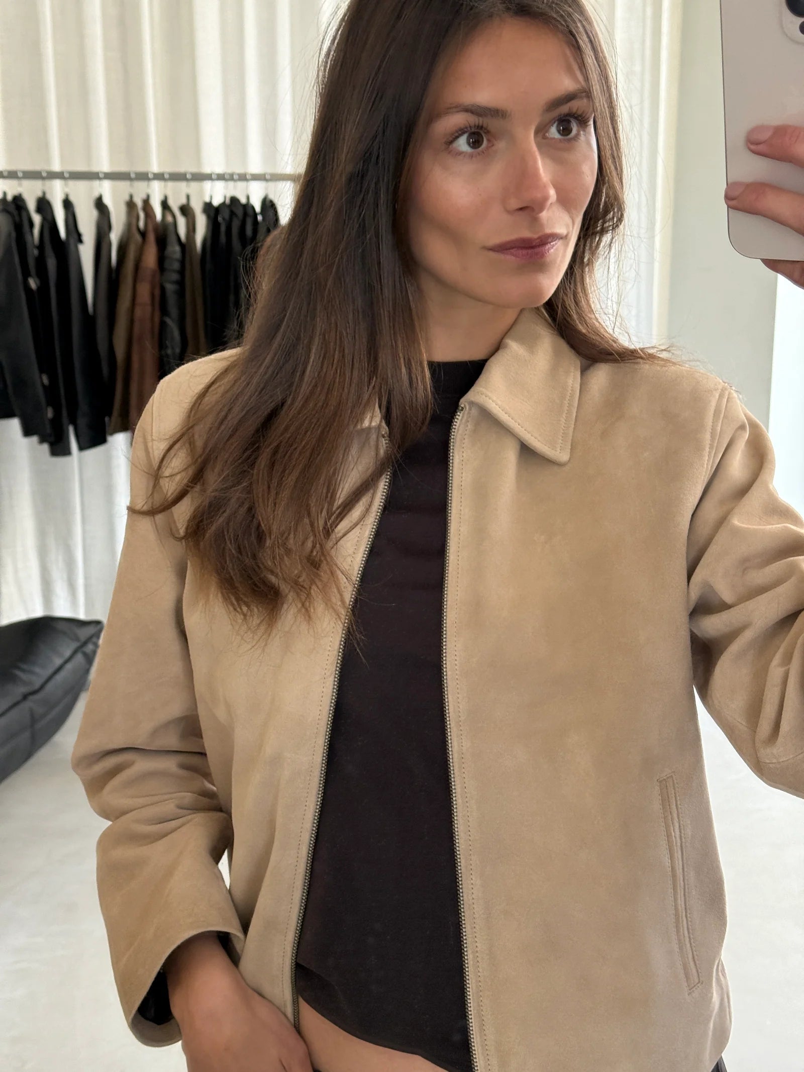 Gaia Beige Suede