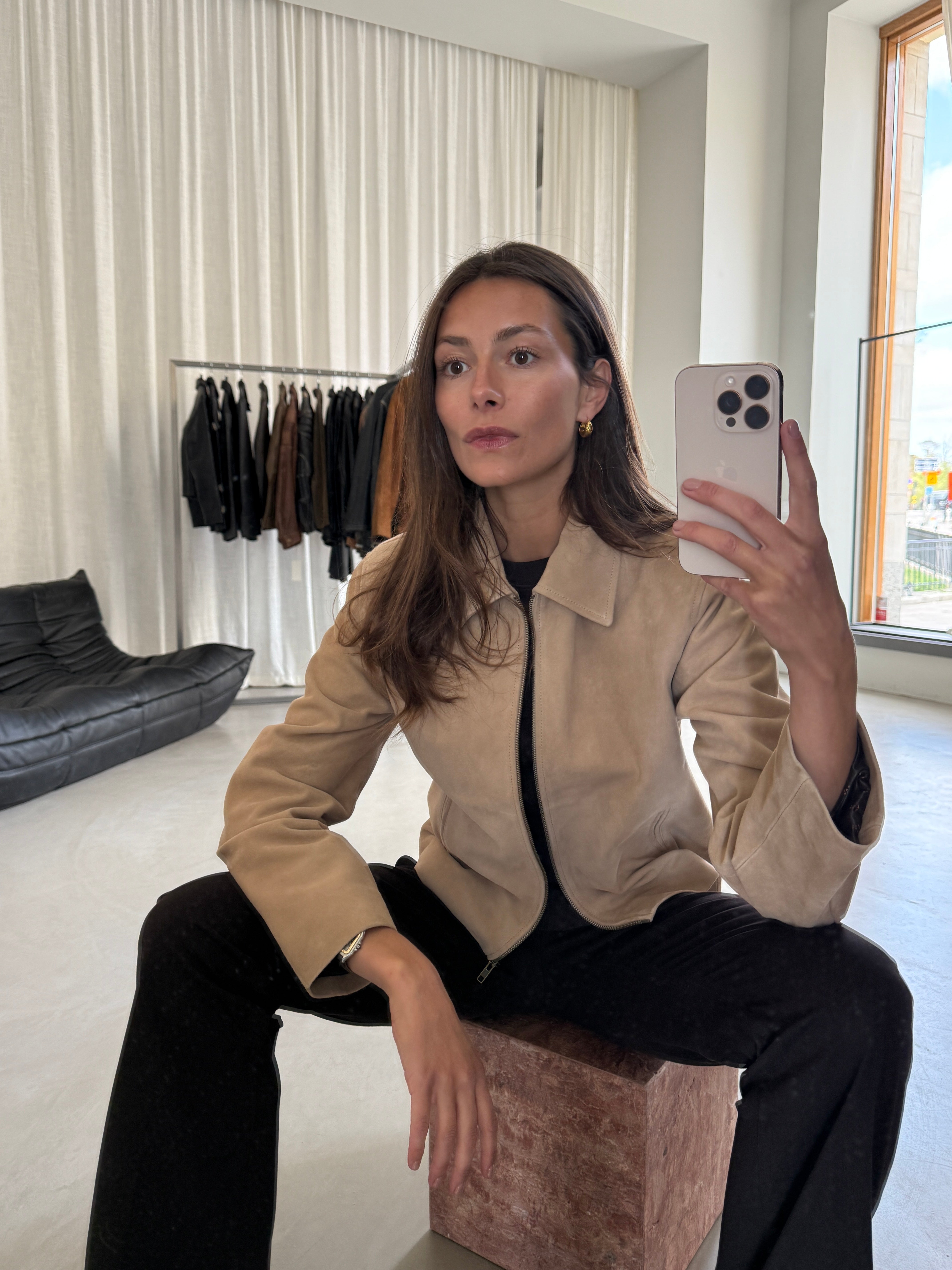 Gaia Beige Suede
