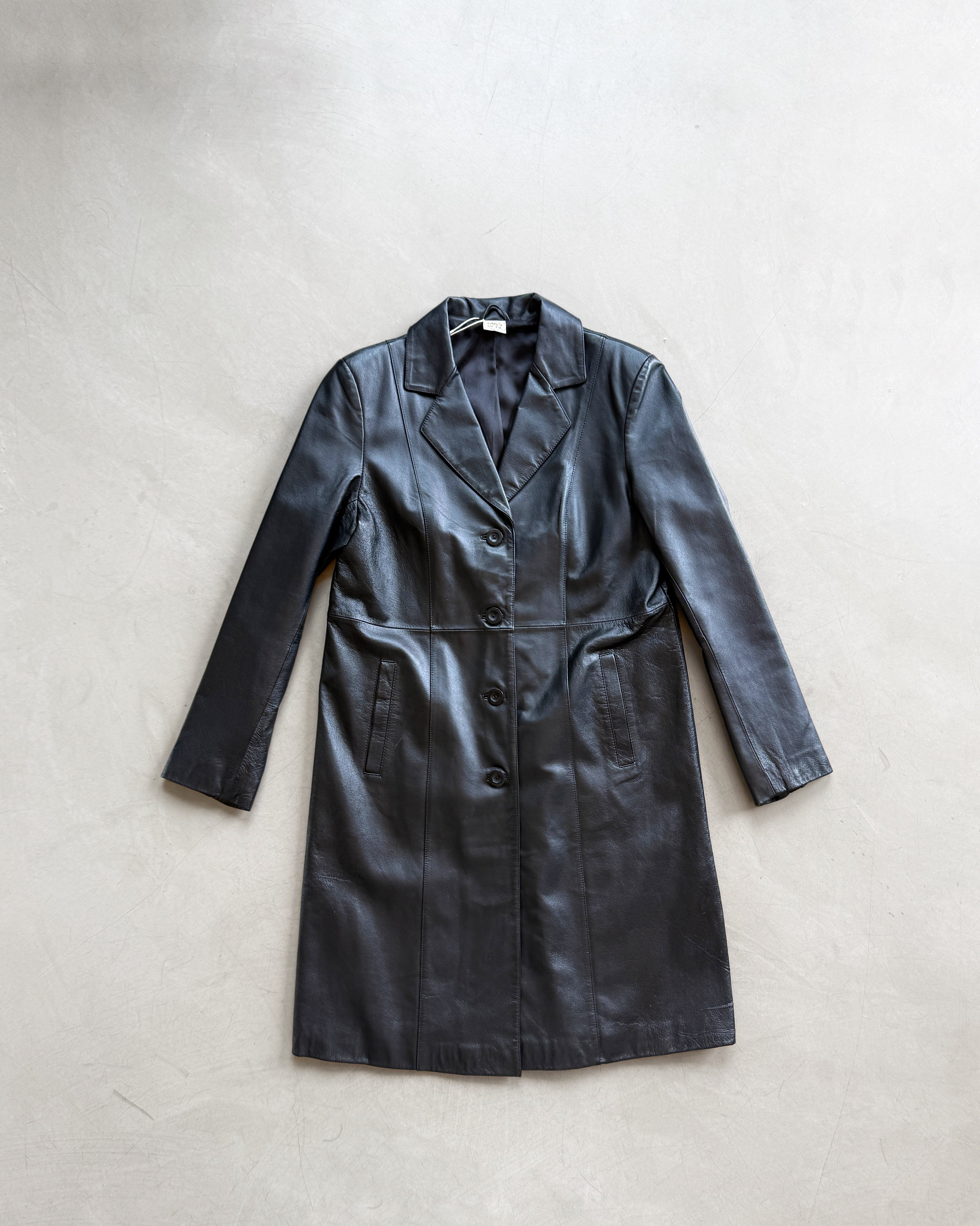 Black Leather Coat