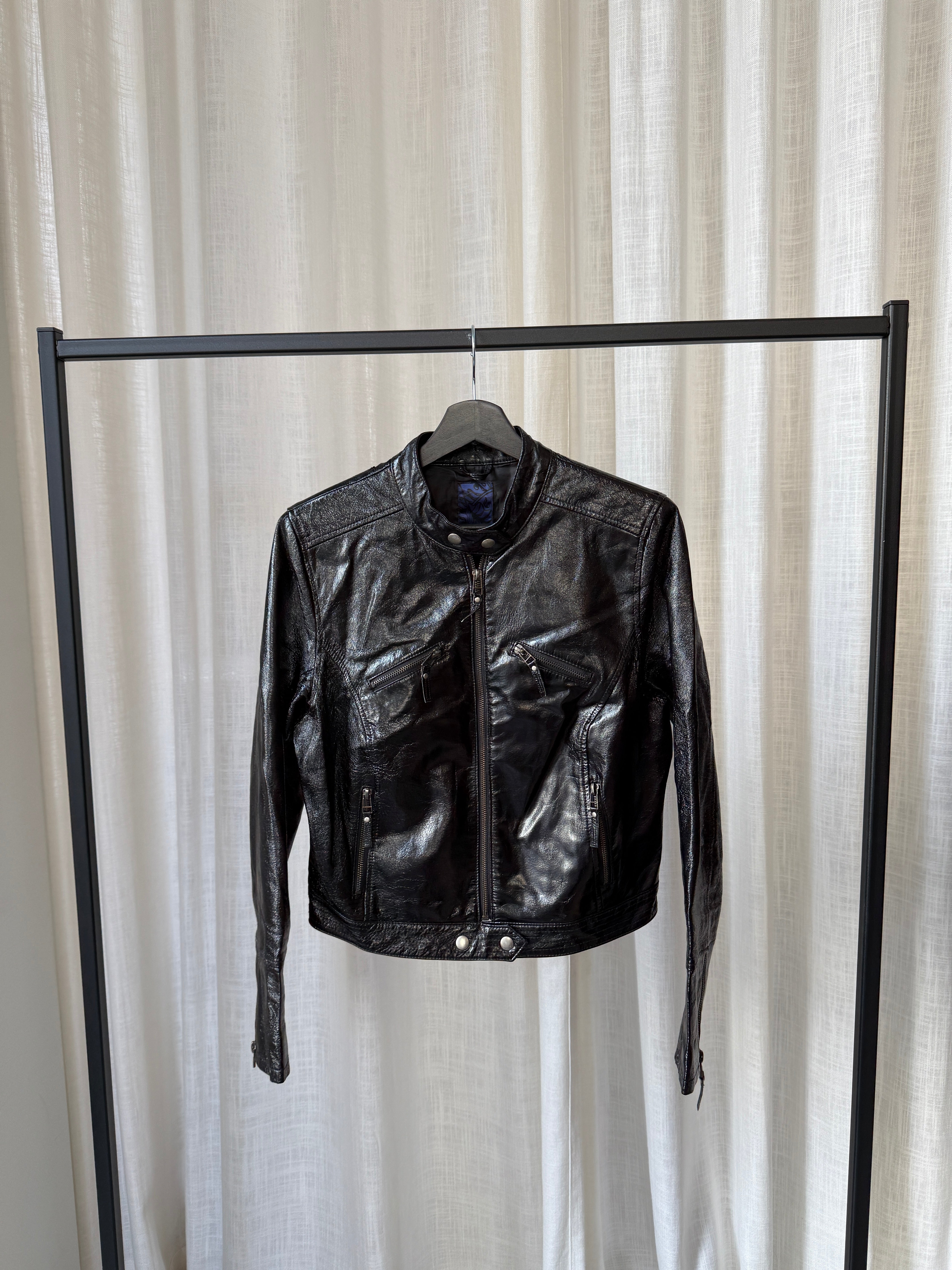 Cropped Leather Jacket