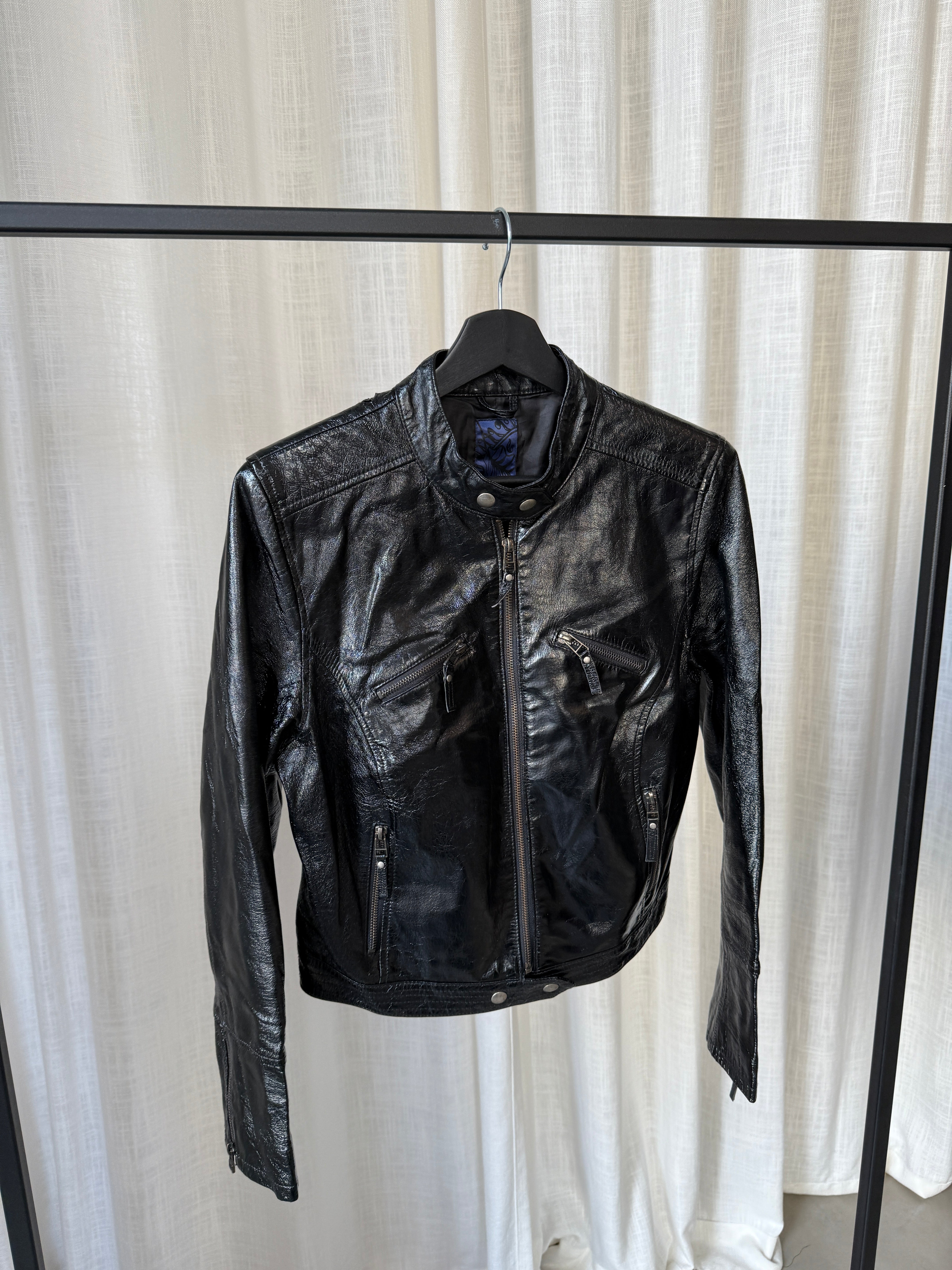 Cropped Leather Jacket