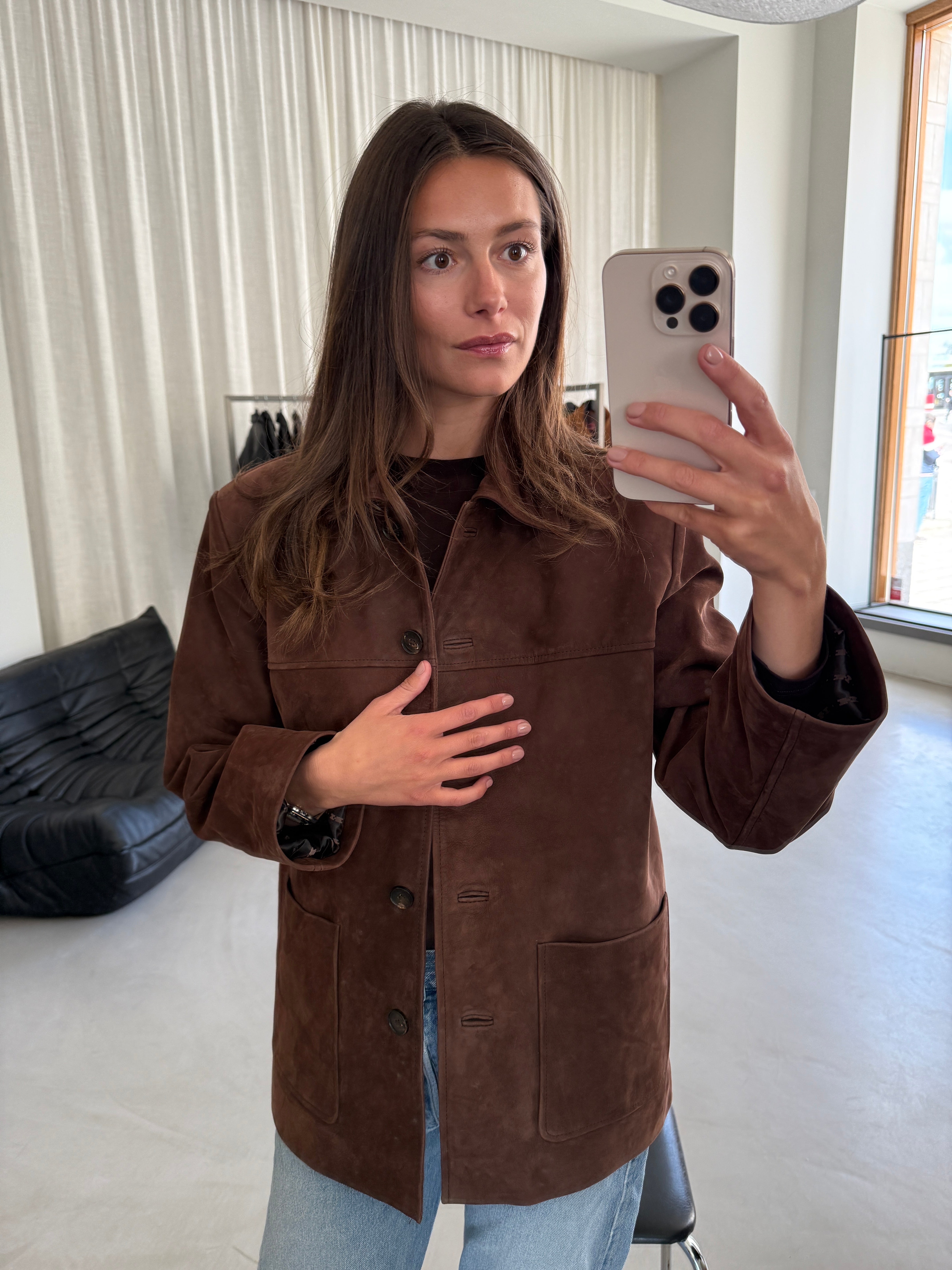 River Brown Suede