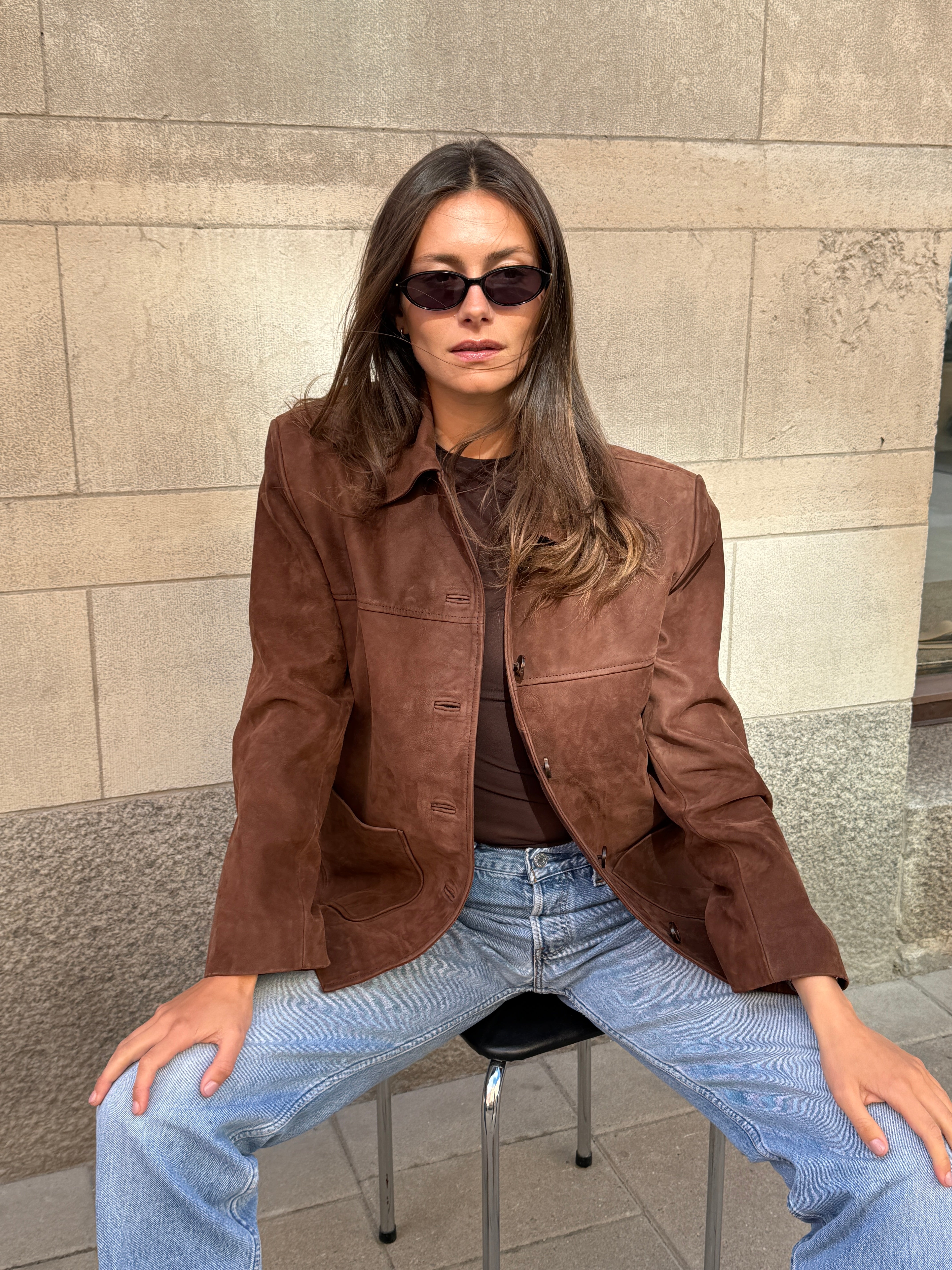 River Brown Suede