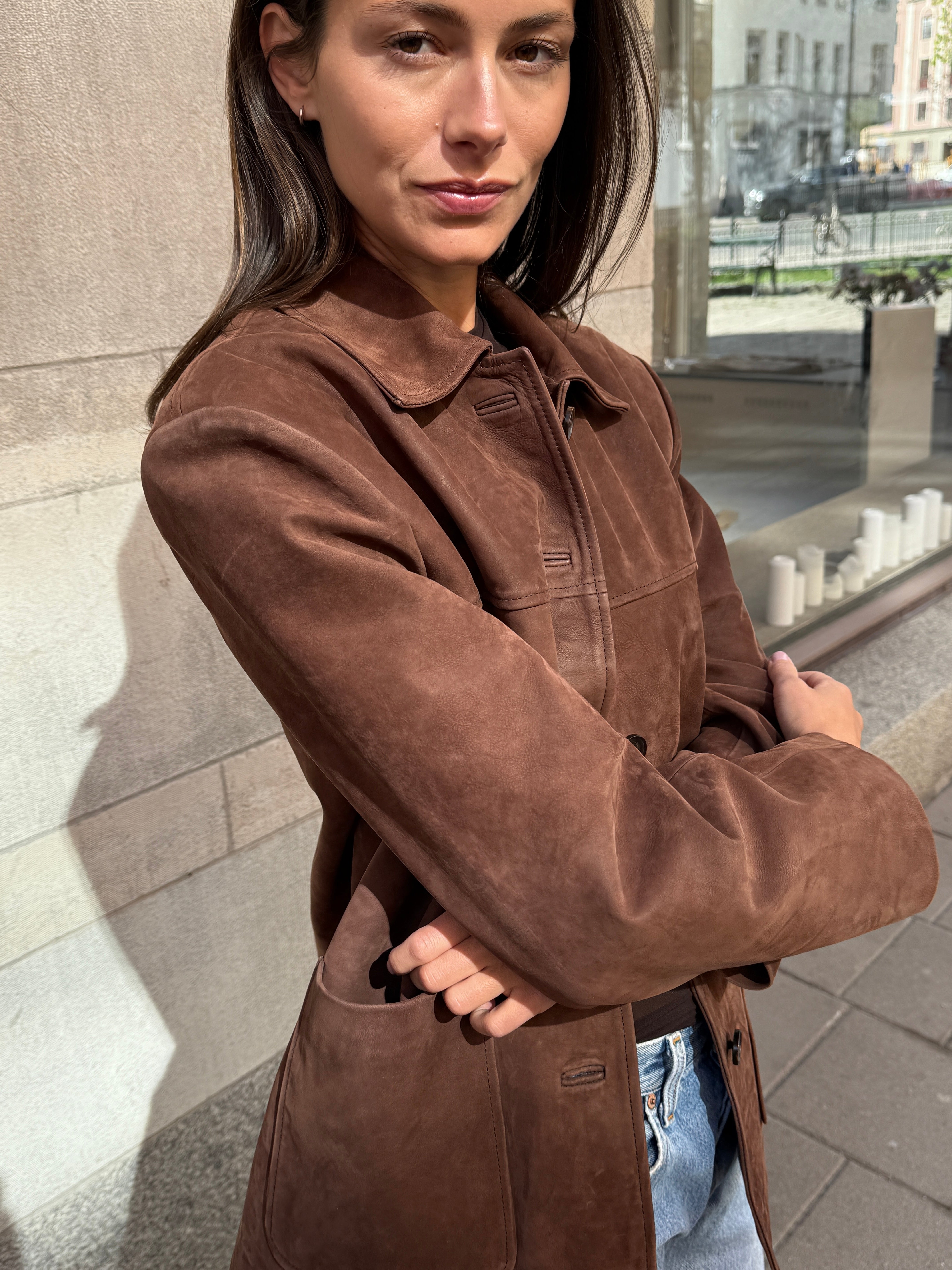 River Brown Suede