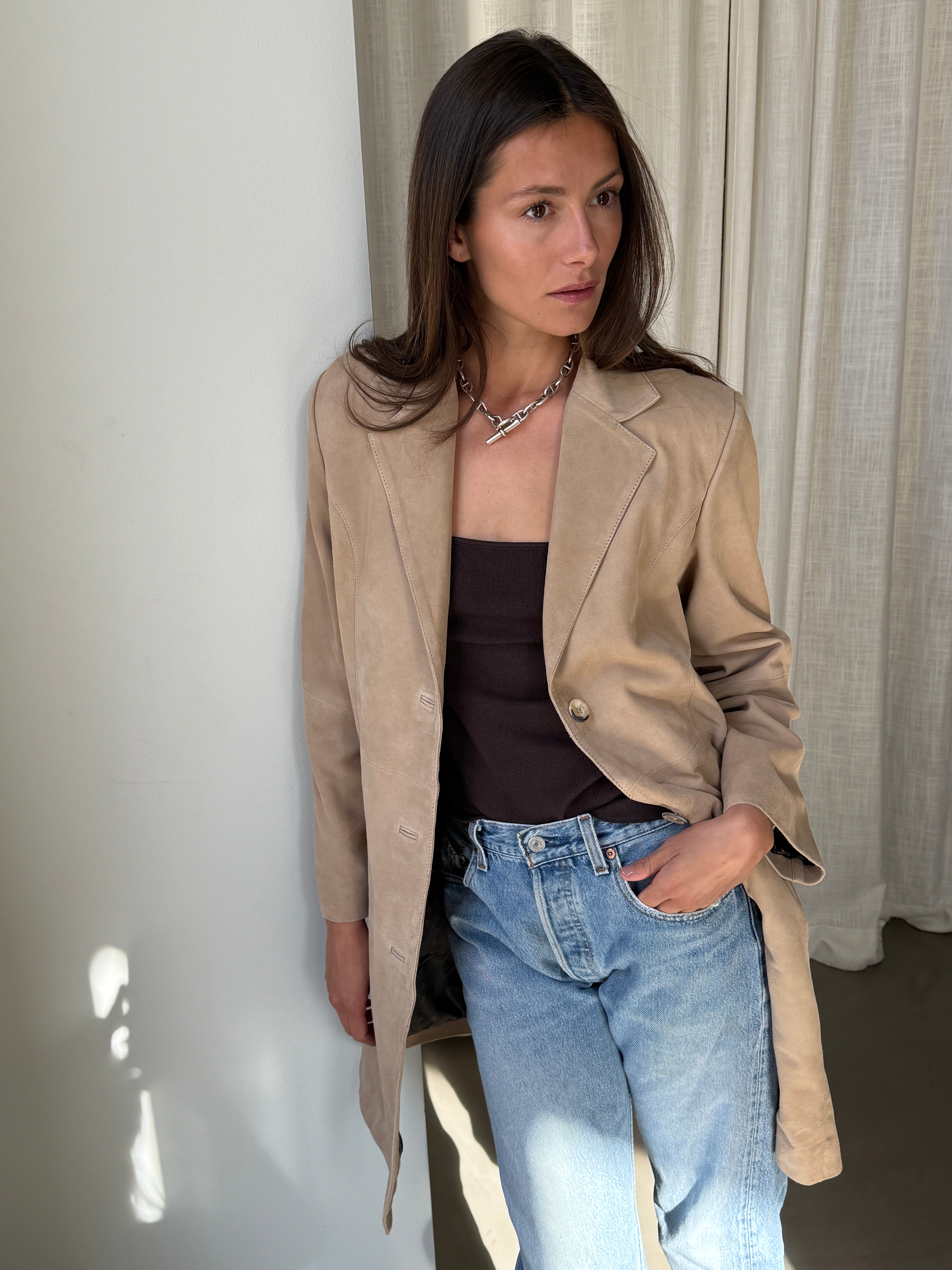 Nova Beige Suede