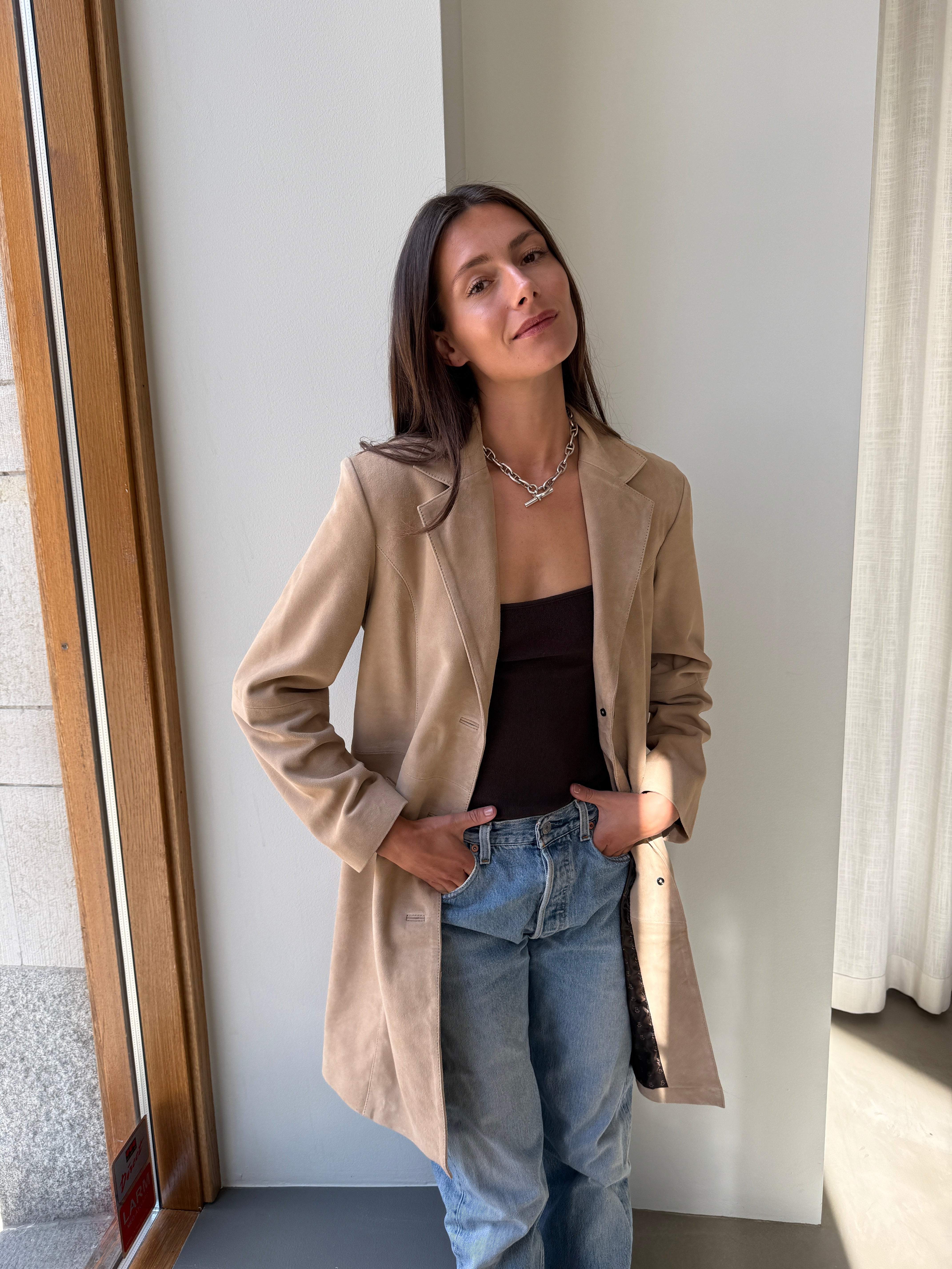 Nova Beige Suede