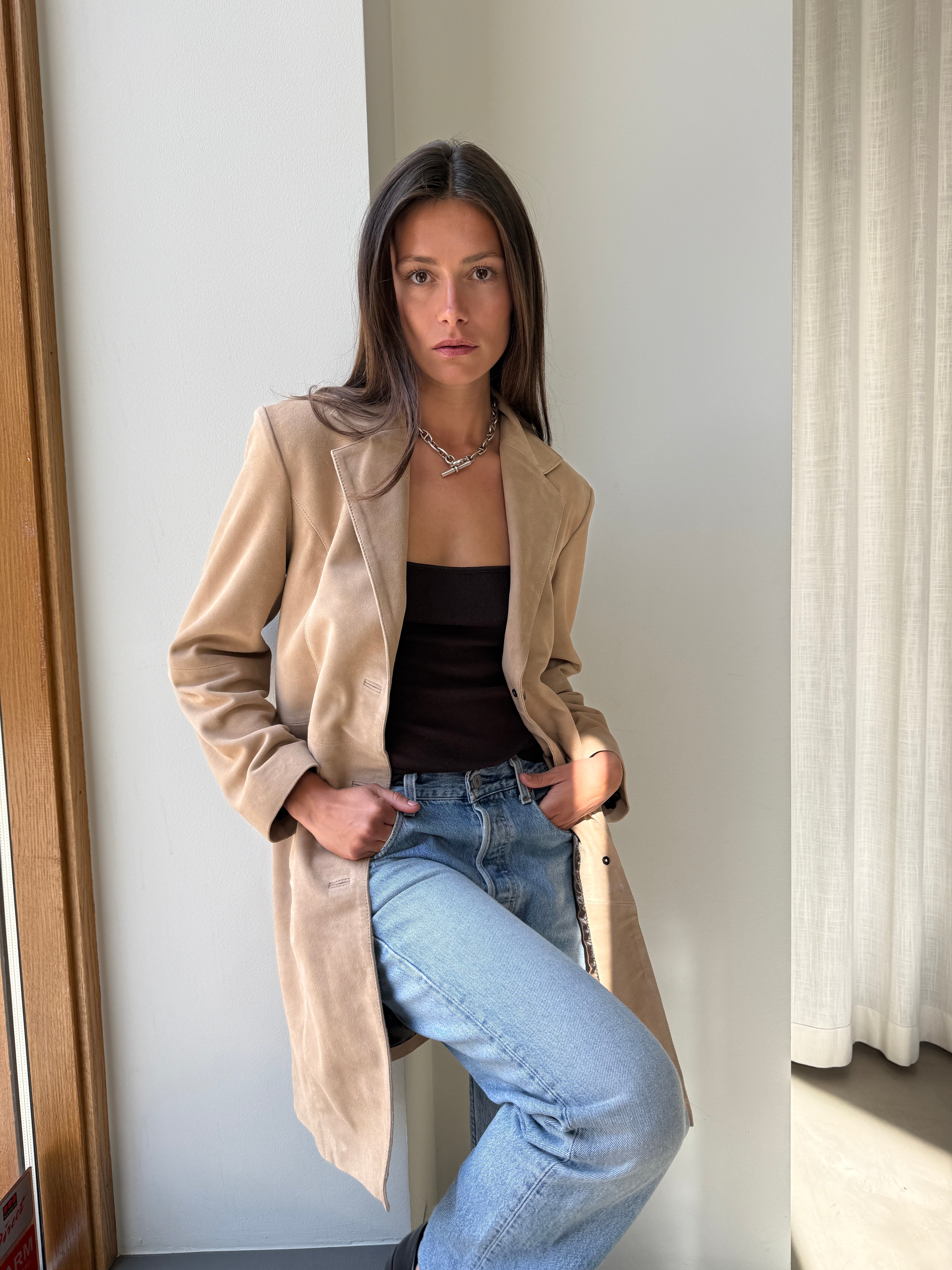 Nova Beige Suede