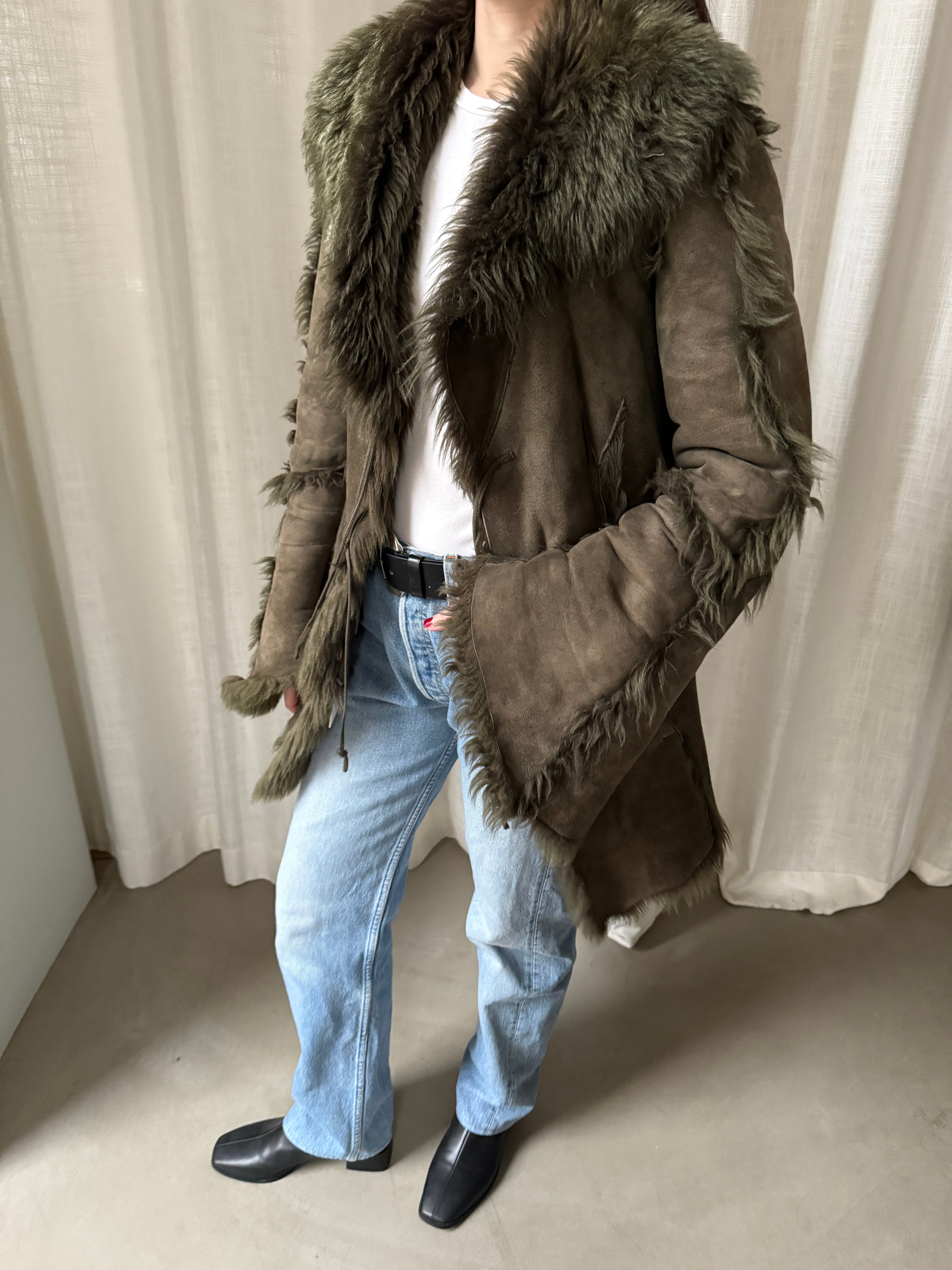 Moss Shearling Jacket