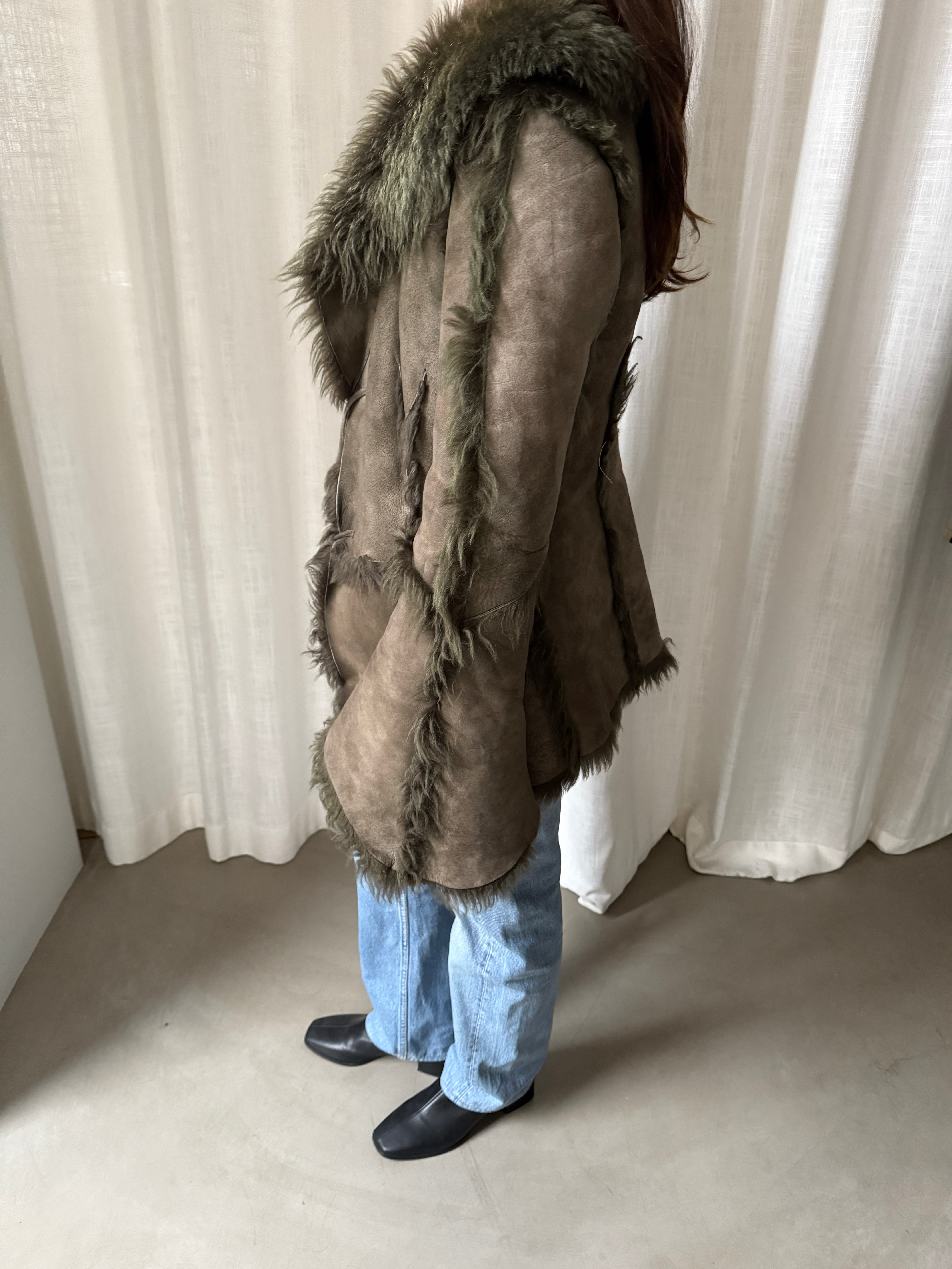 Moss Shearling Jacket