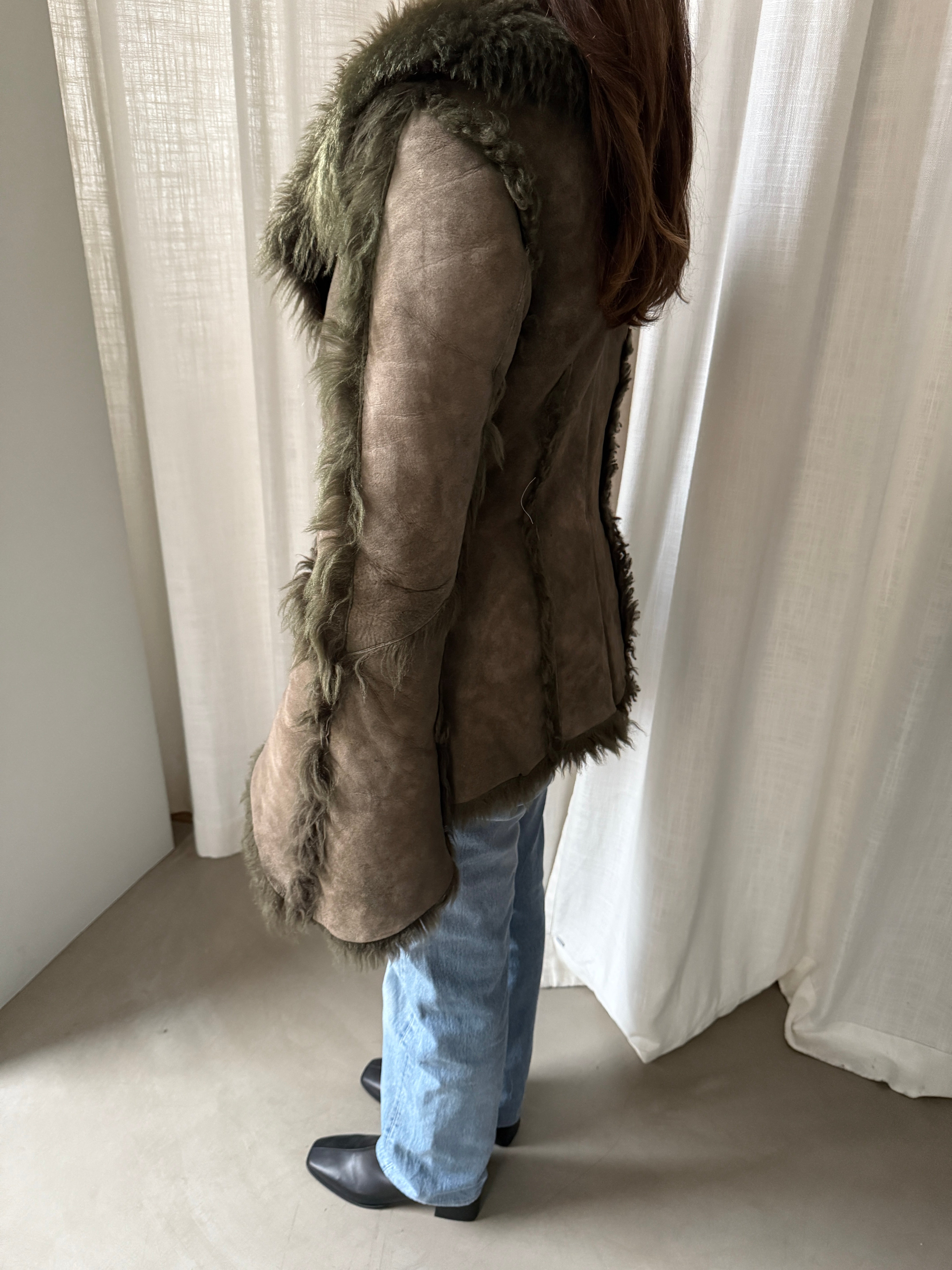 Moss Shearling Jacket