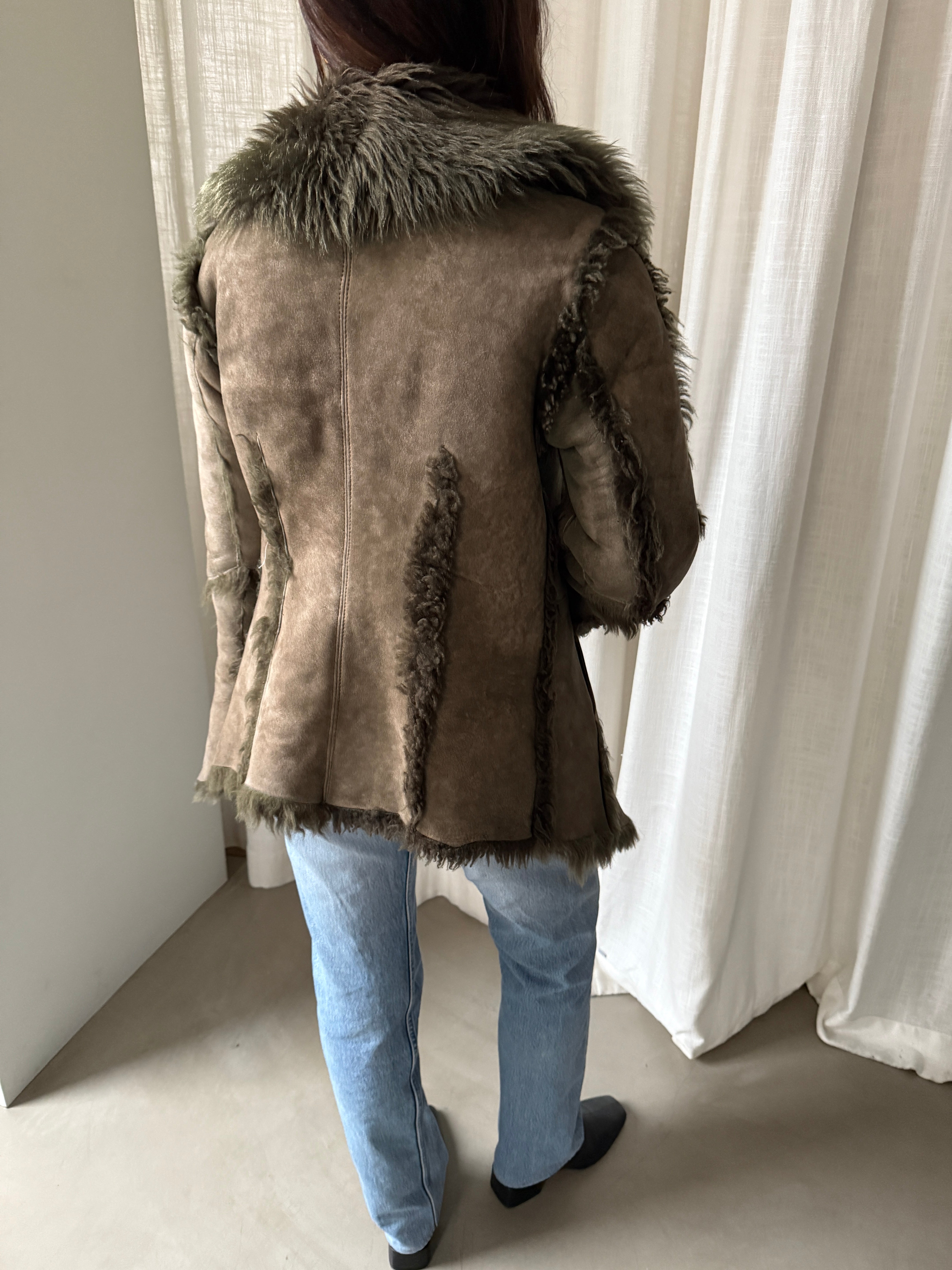 Moss Shearling Jacket