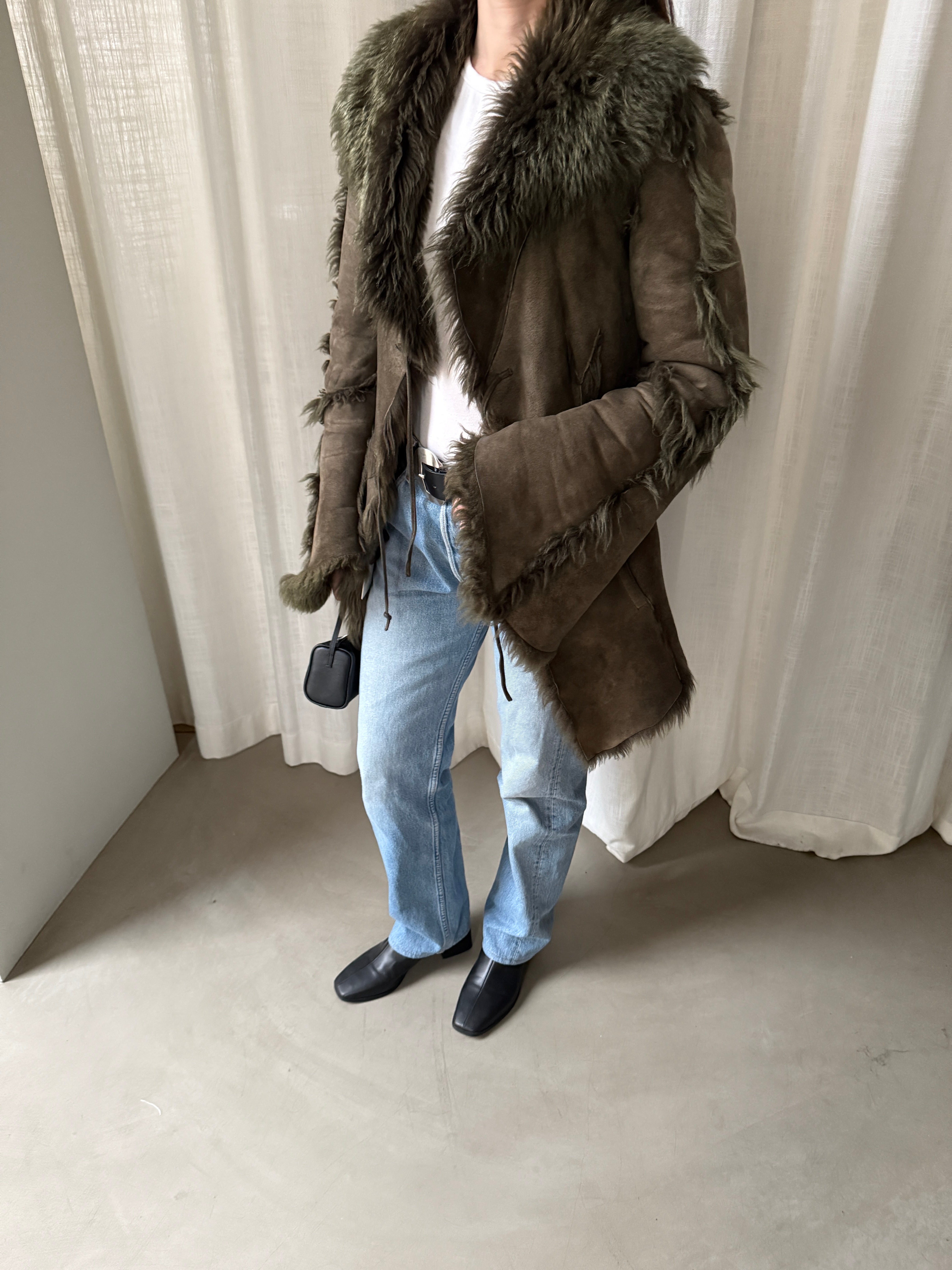 Moss Shearling Jacket