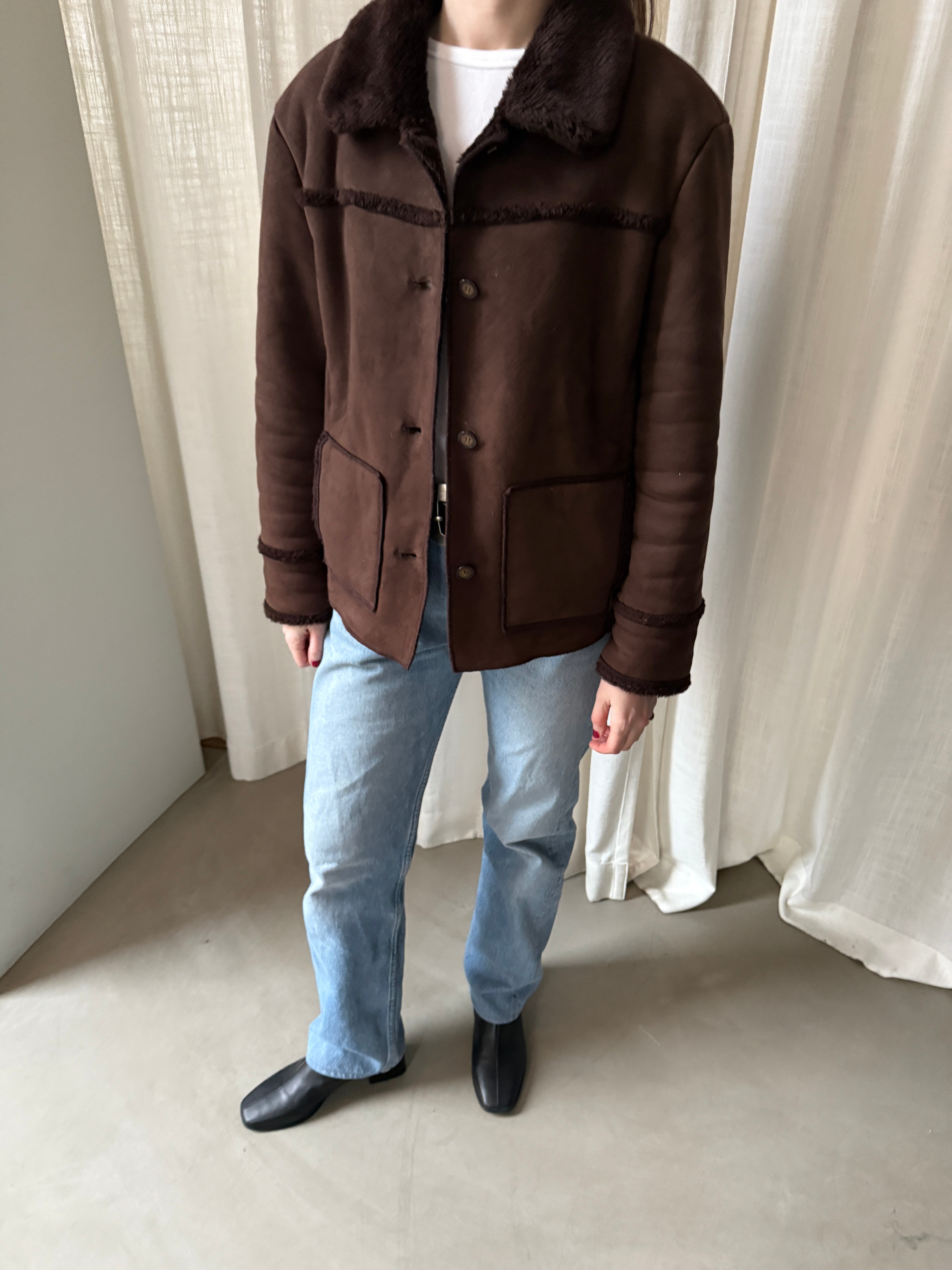 Chocolate Shearling Jacket