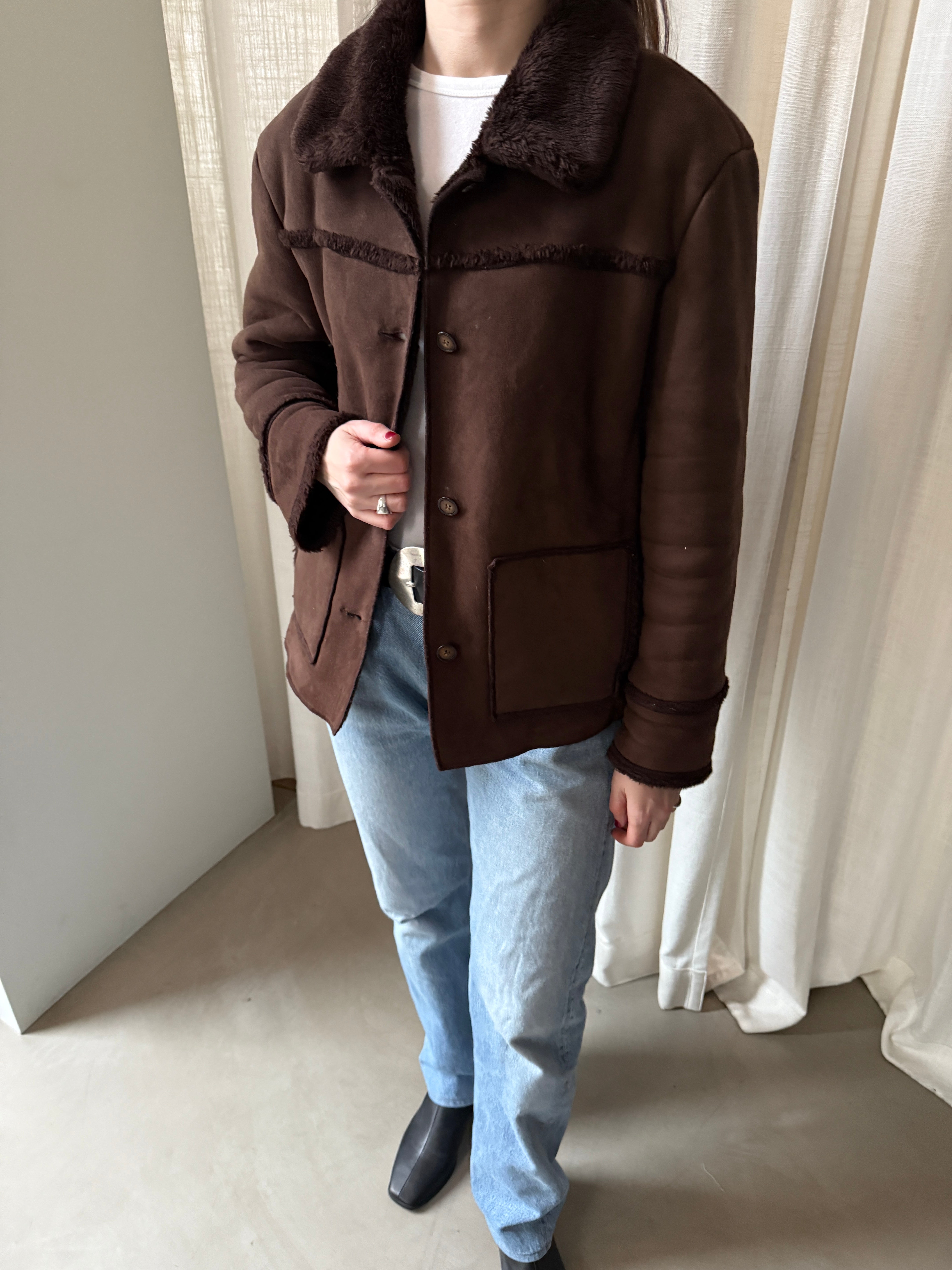 Chocolate Shearling Jacket