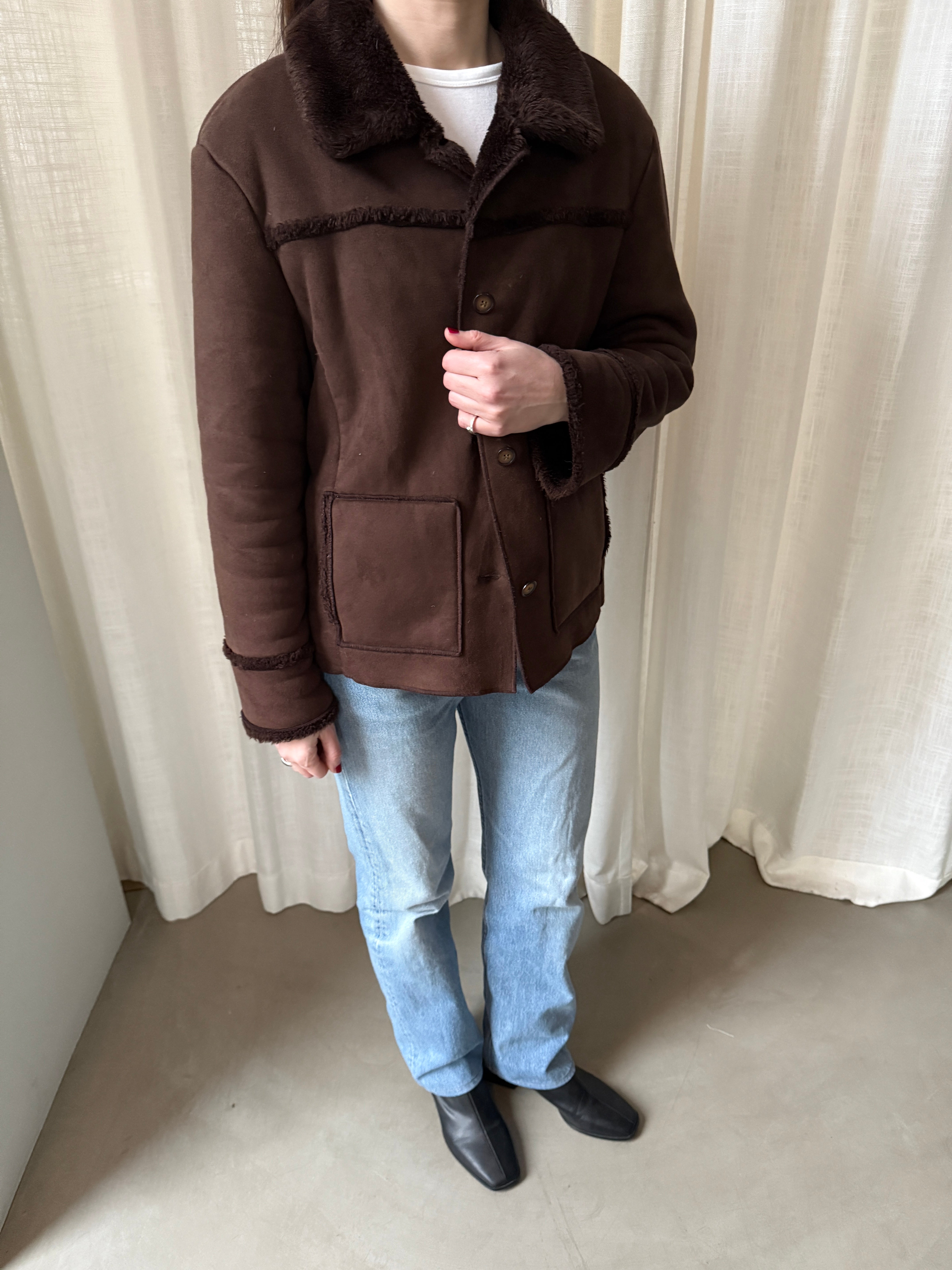 Chocolate Shearling Jacket