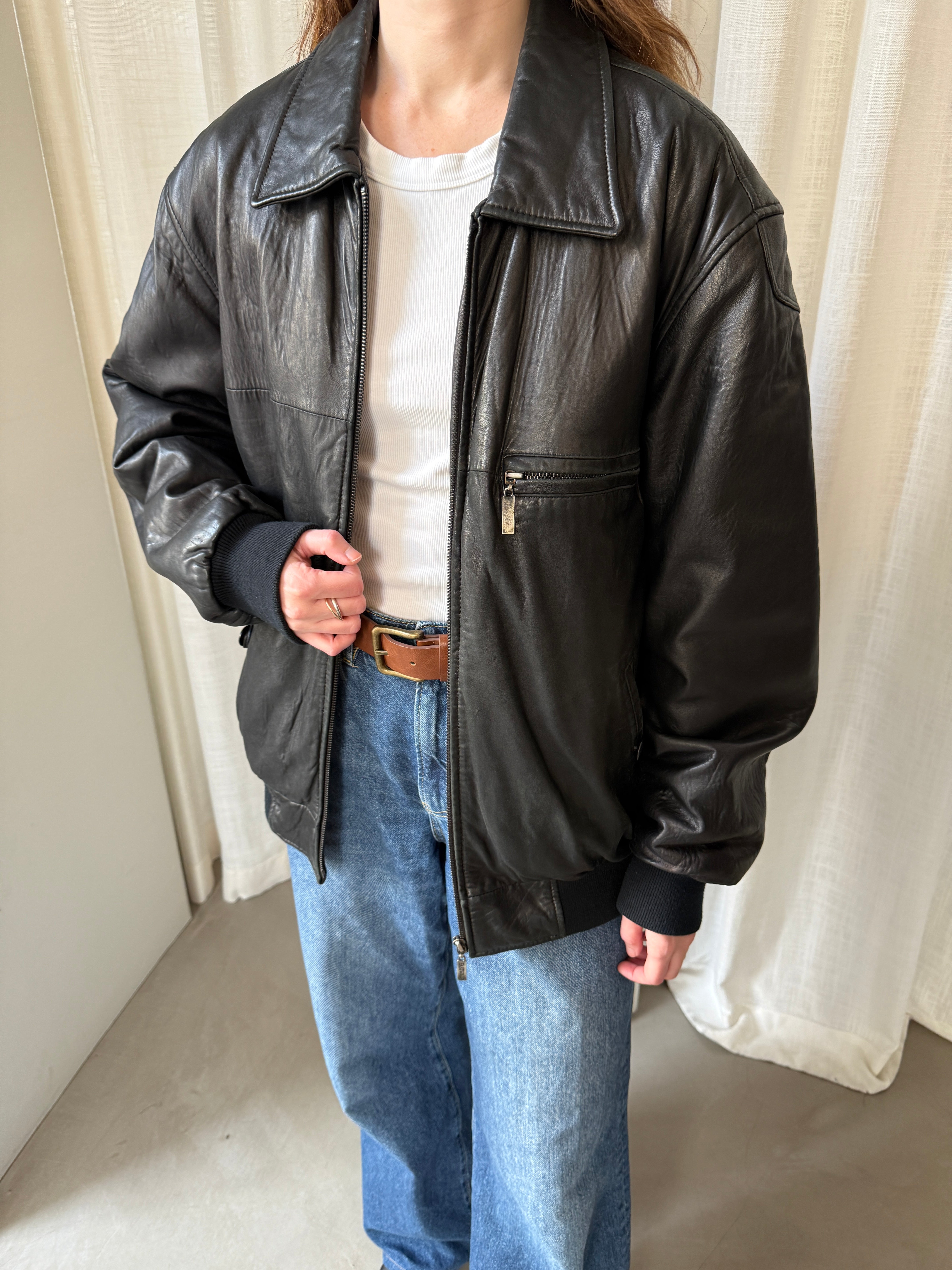 Wind Leather Jacket