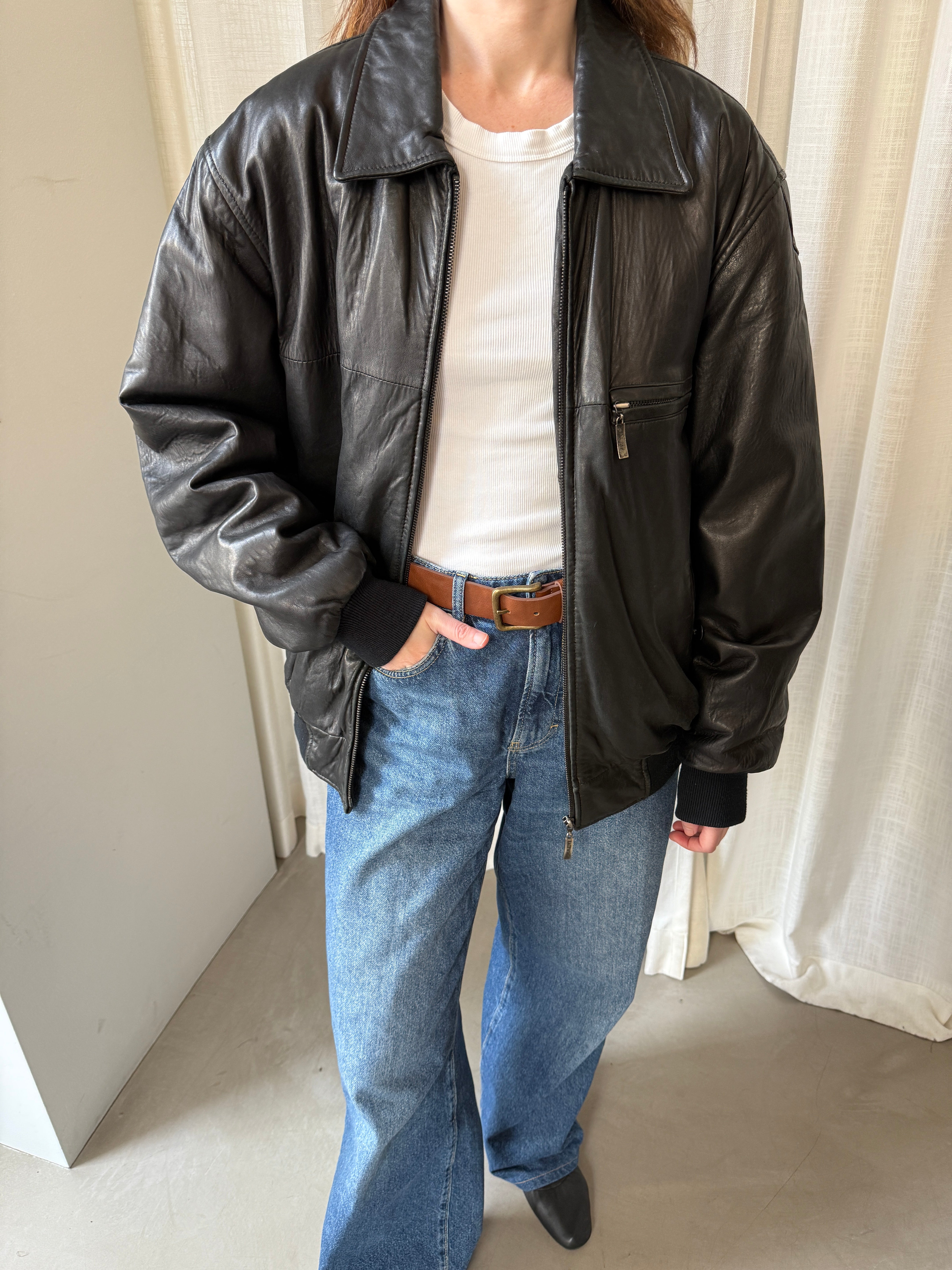 Wind Leather Jacket