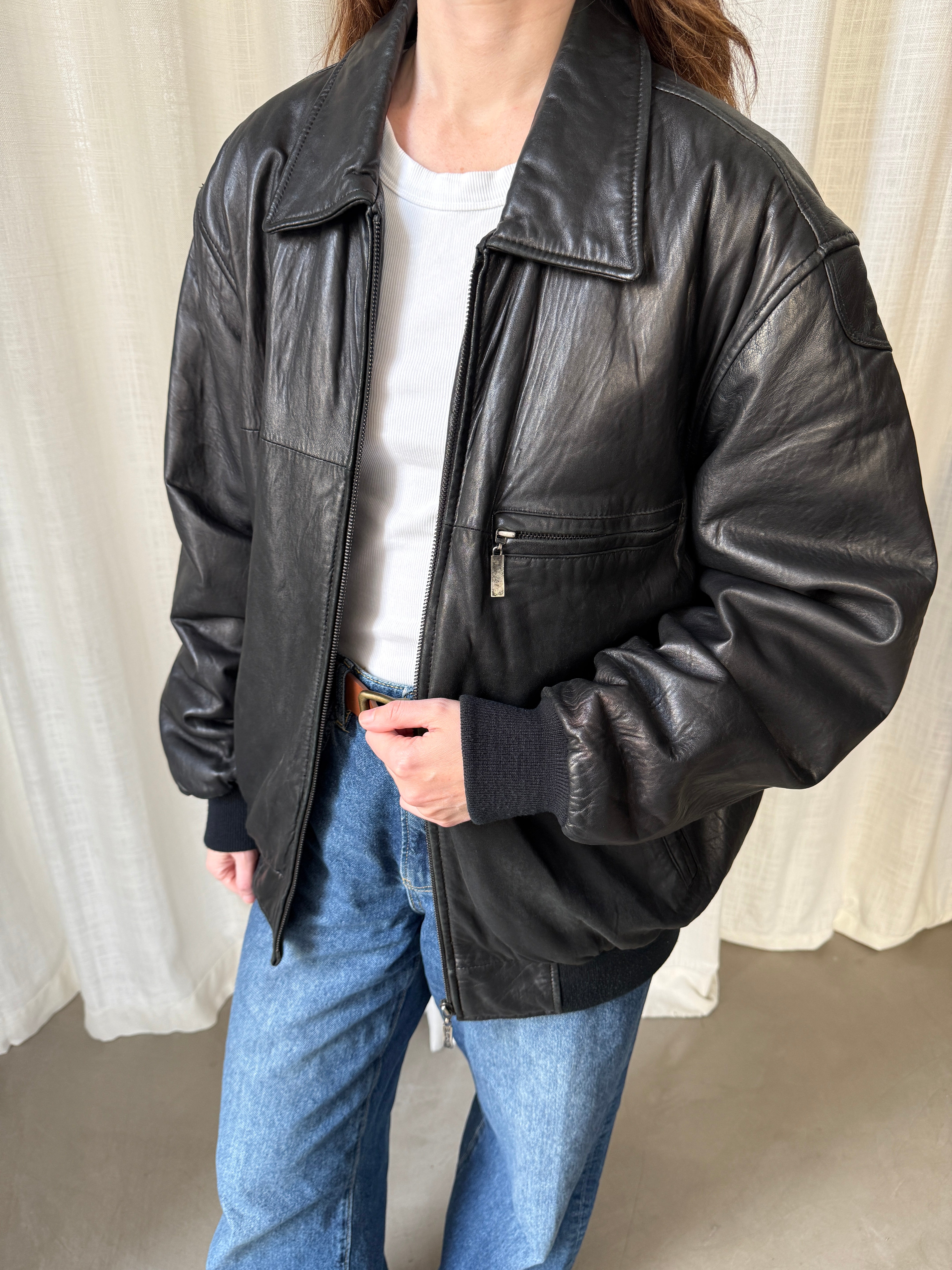Wind Leather Jacket