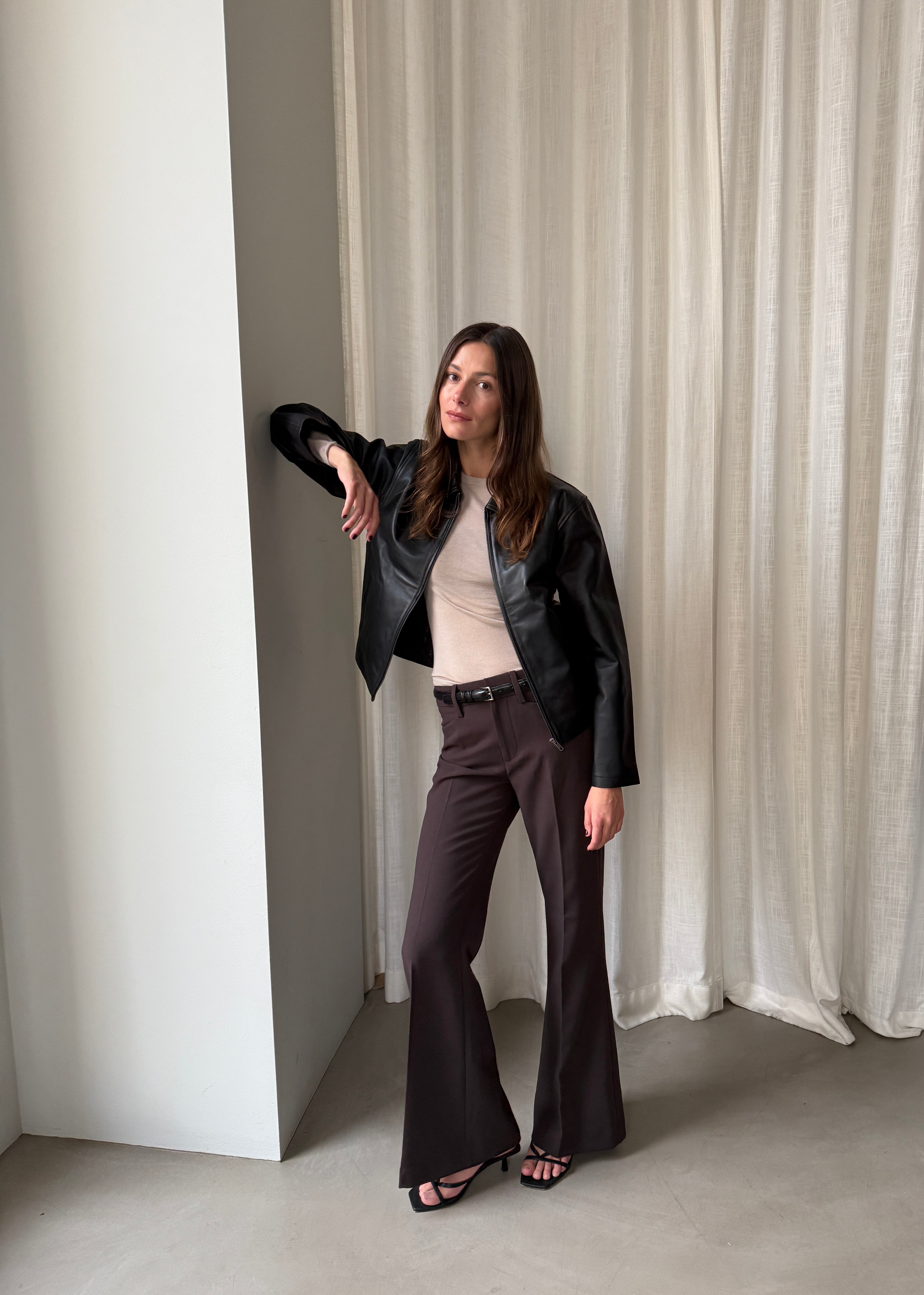 Gaia Black Leather
