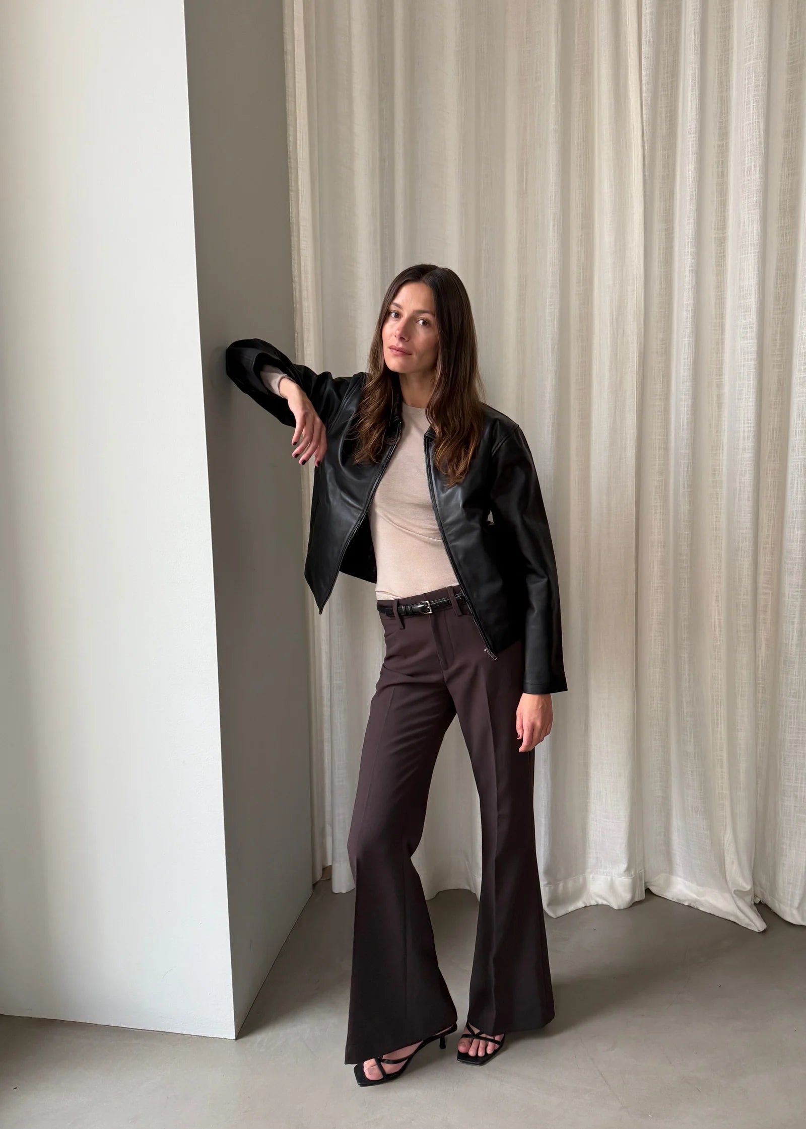 Gaia Black Leather