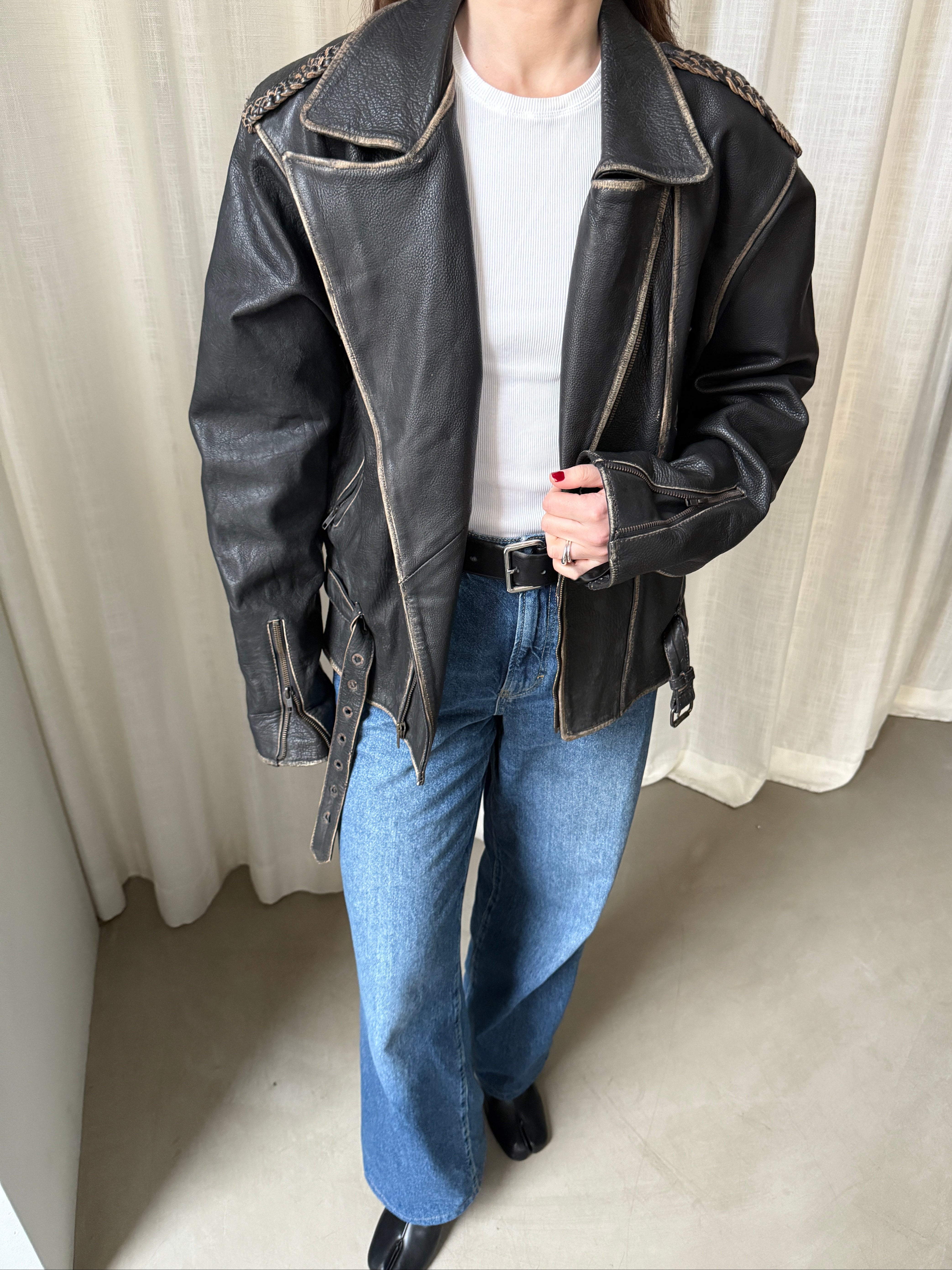 Black Biker Jacket