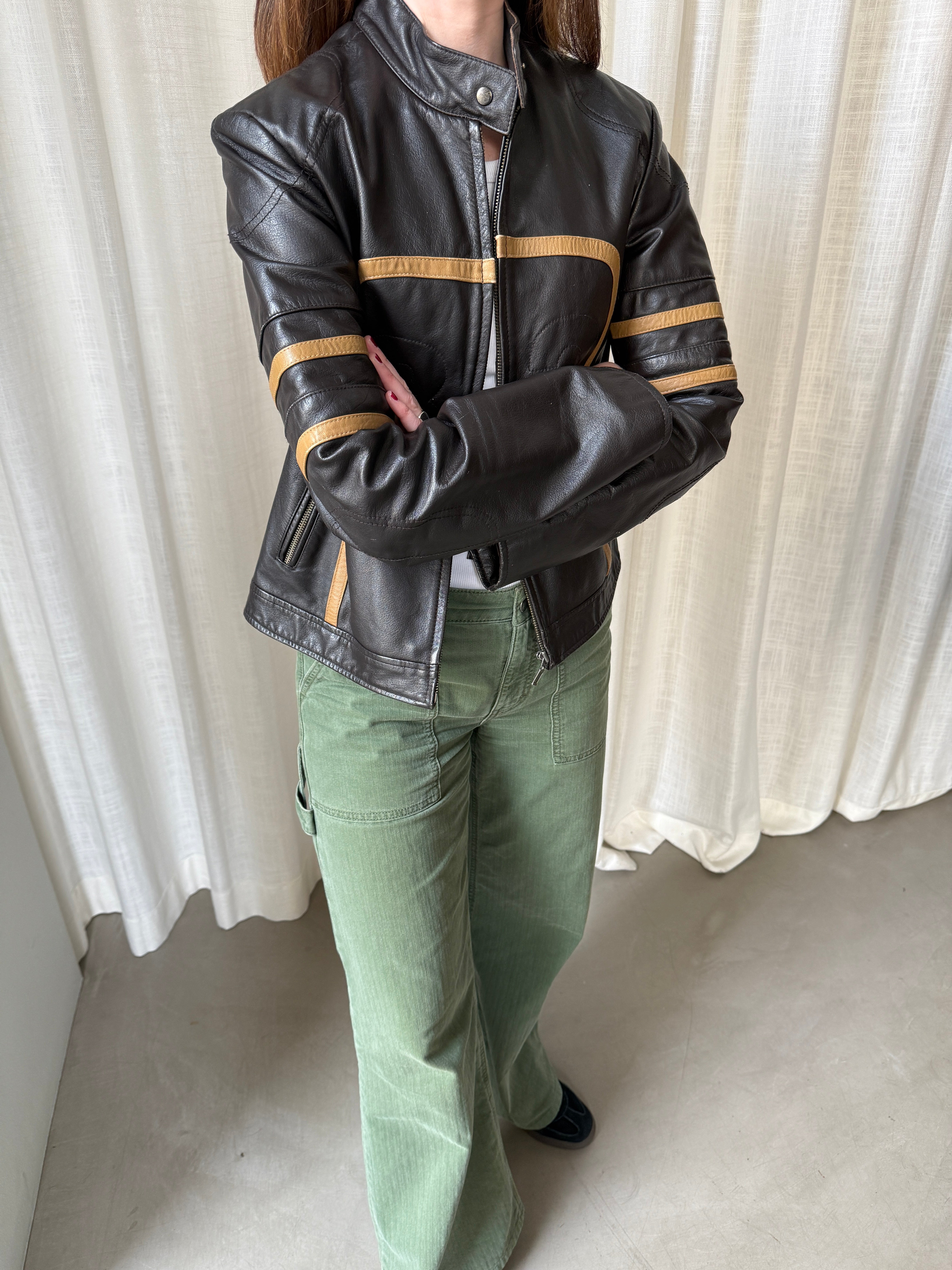 Brown Racer Jacket