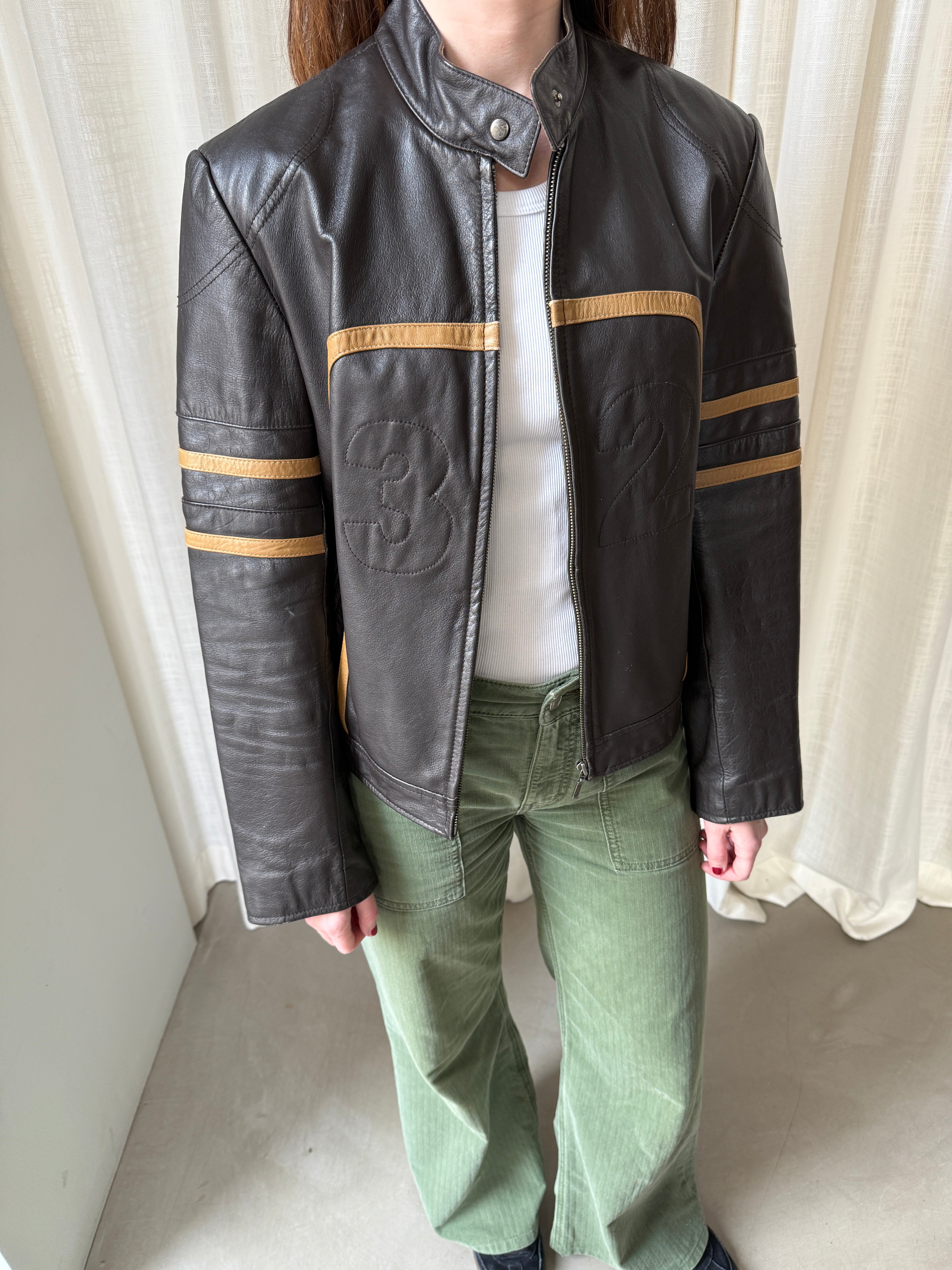 Brown Racer Jacket
