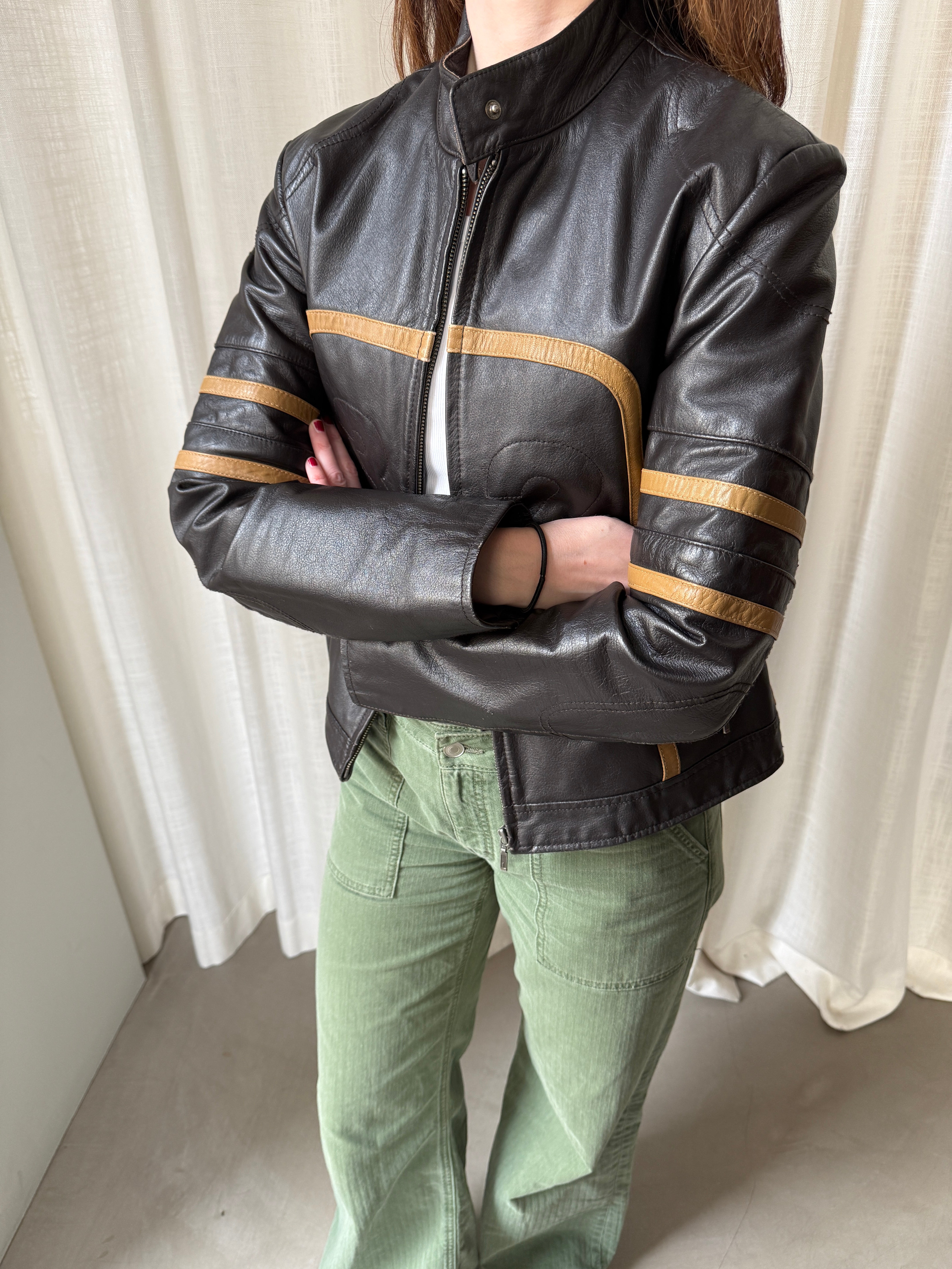 Brown Racer Jacket