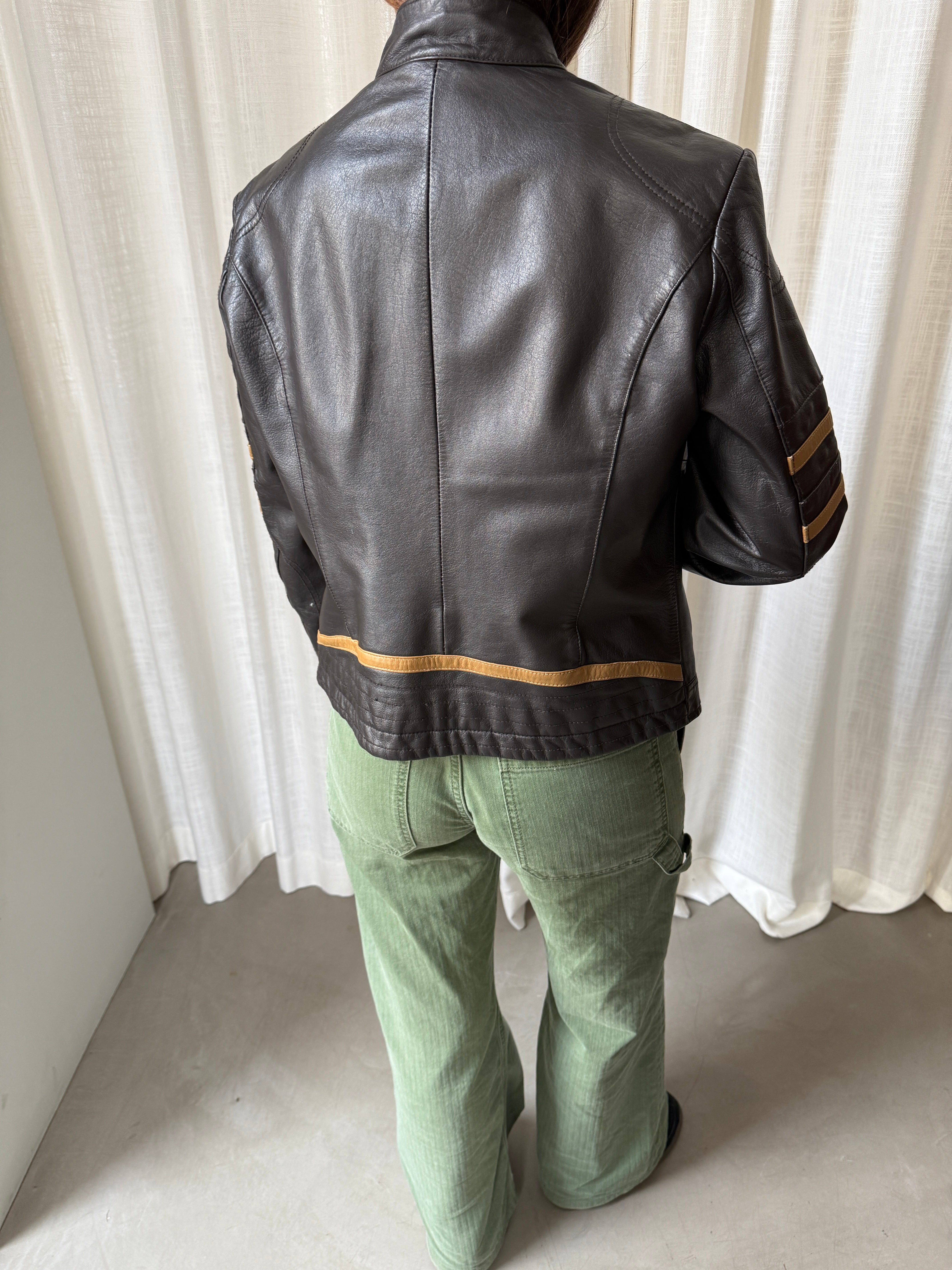Brown Racer Jacket