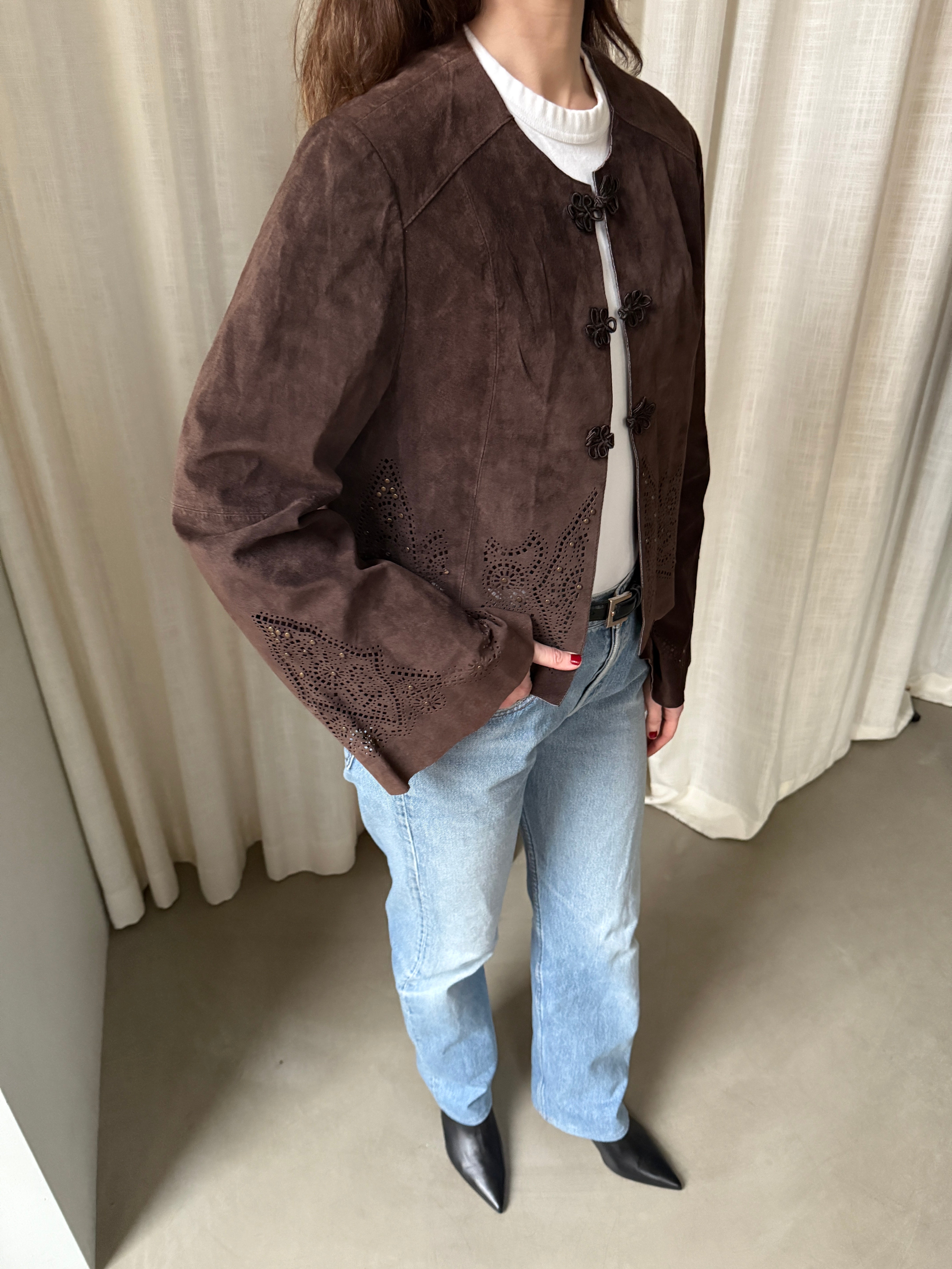 Front Suede Jacket