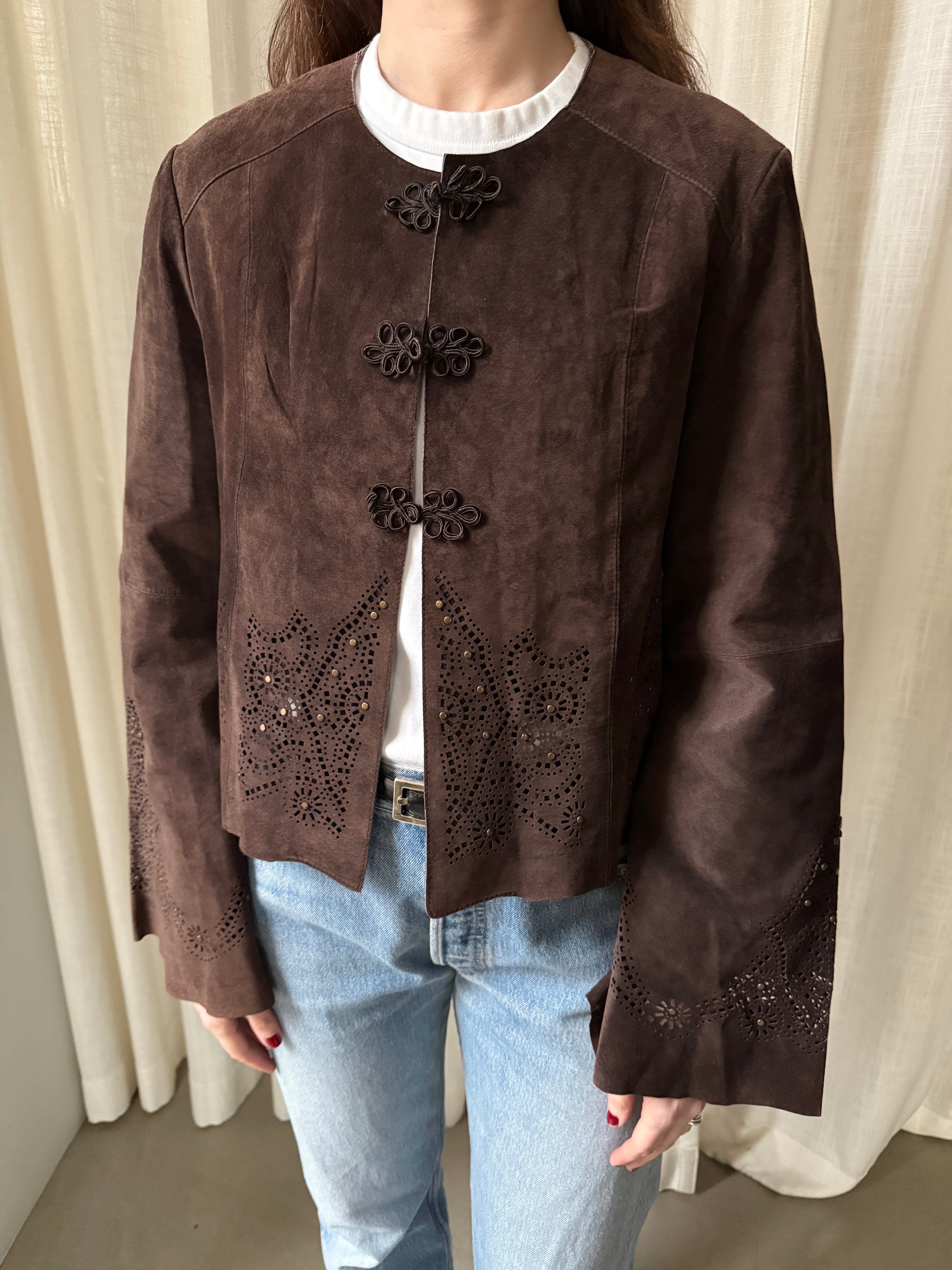 Front Suede Jacket