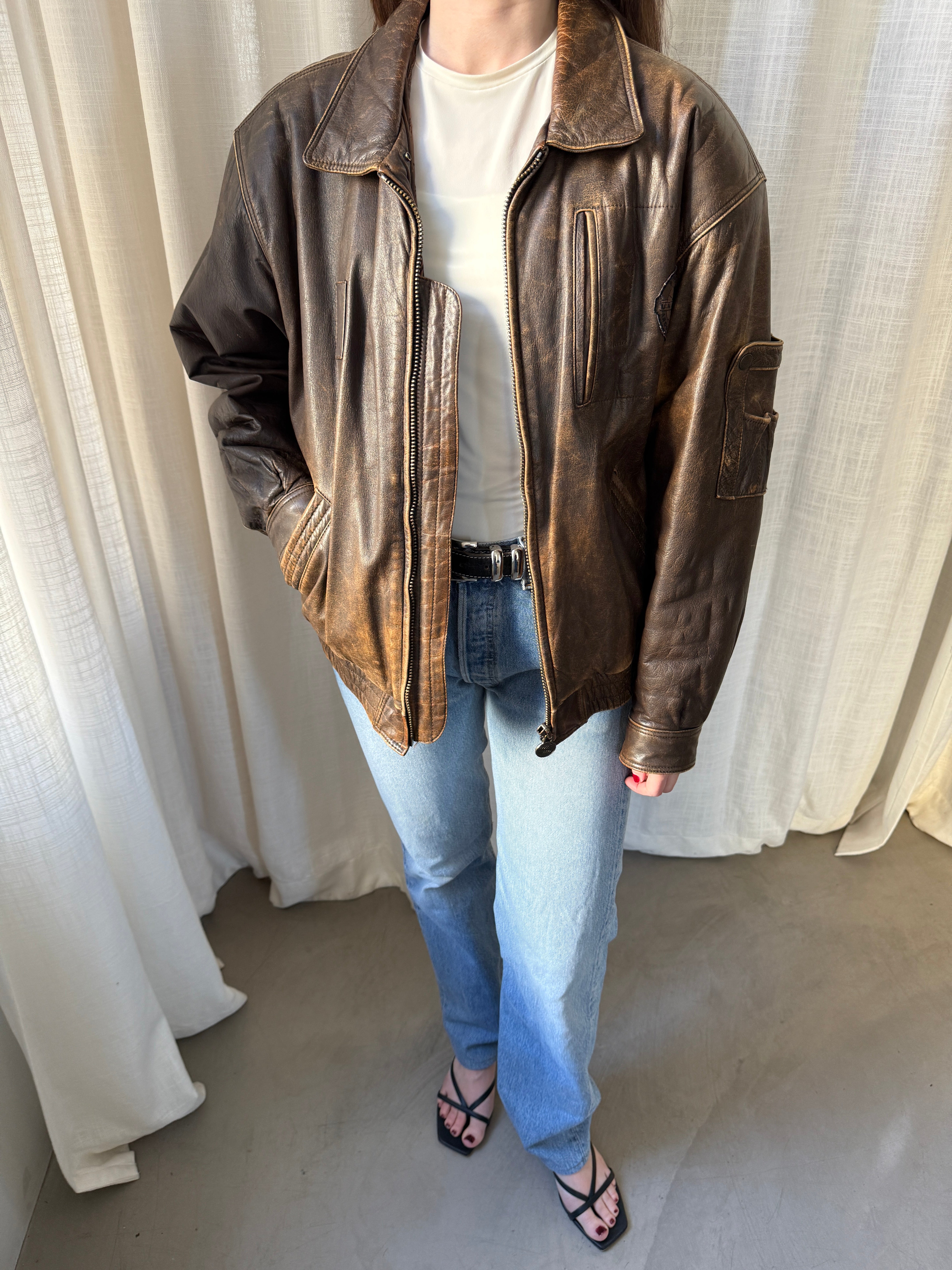 Brown Bomber Jacket
