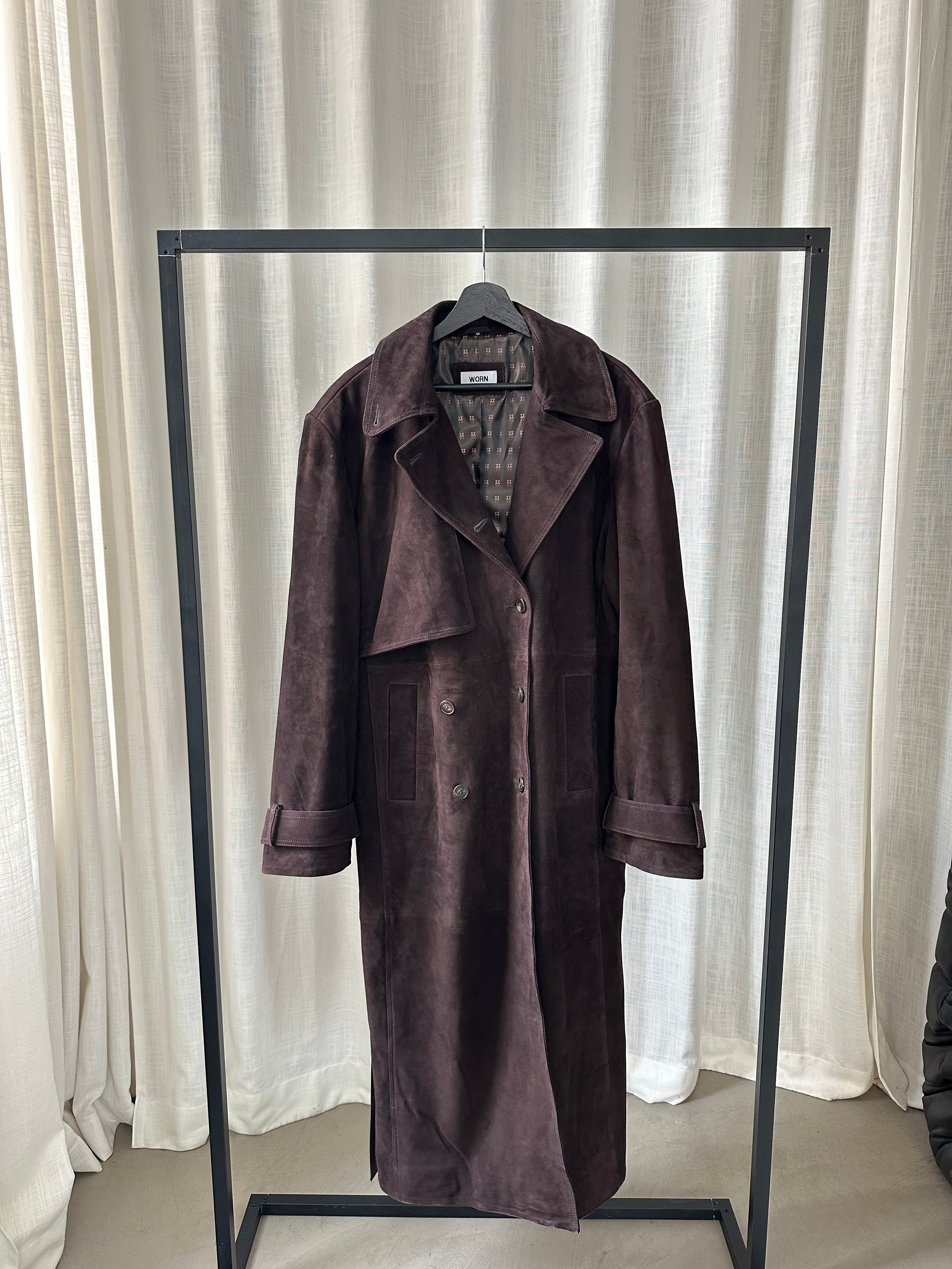 Suede Trenchcoat Sample