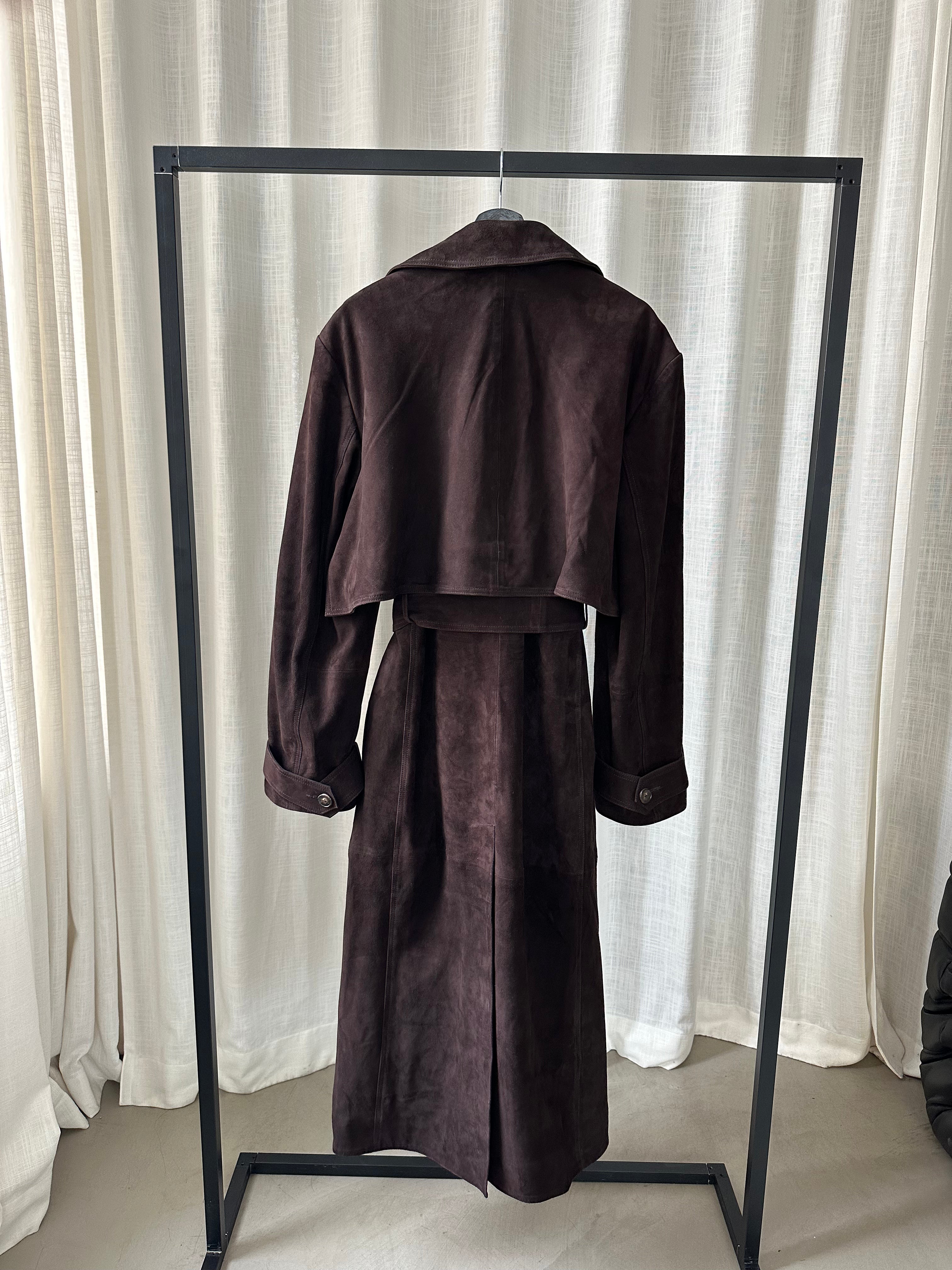 Suede Trenchcoat Sample