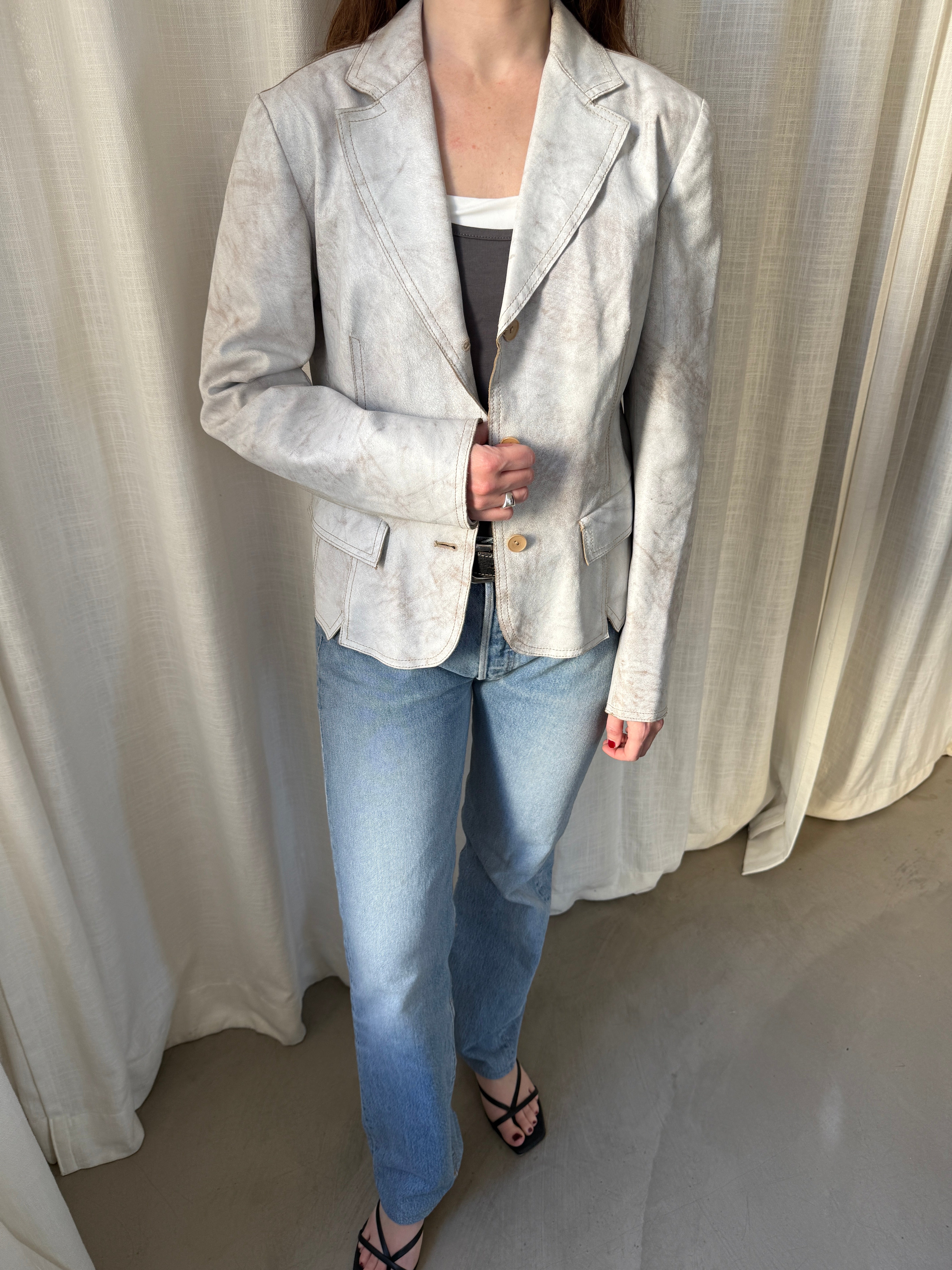 Gallotti Leather Blazer