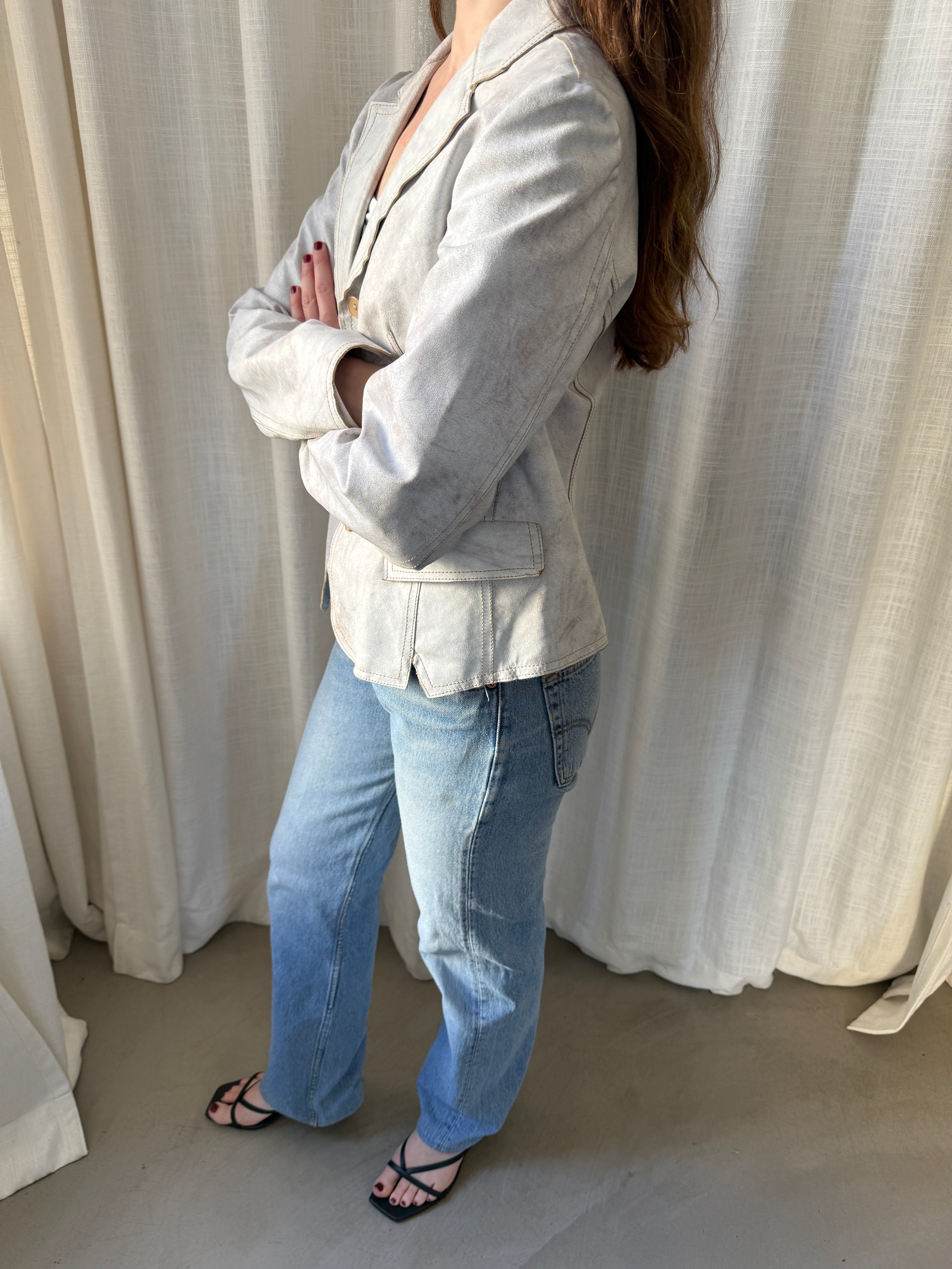 Gallotti Leather Blazer