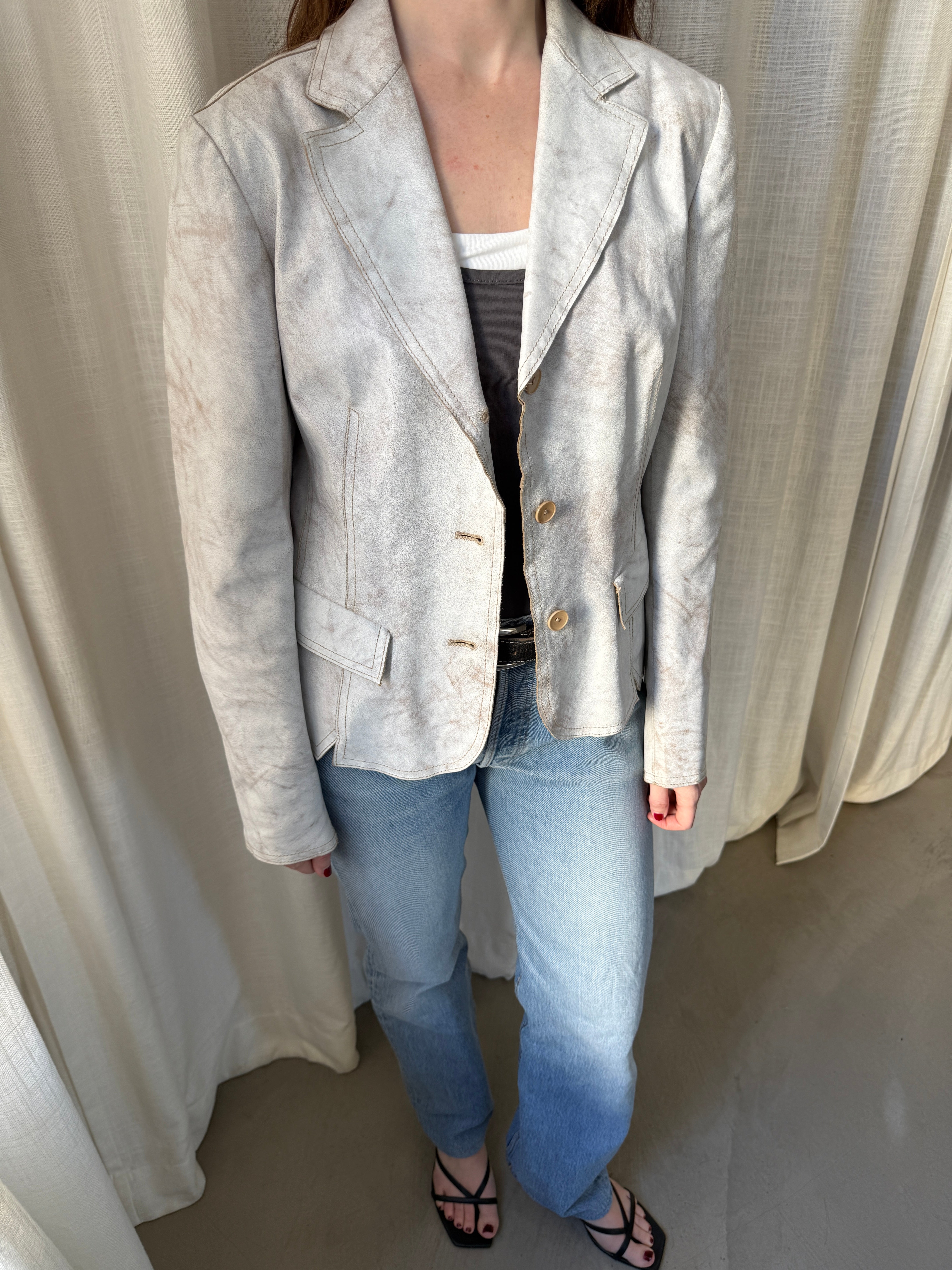 Gallotti Leather Blazer