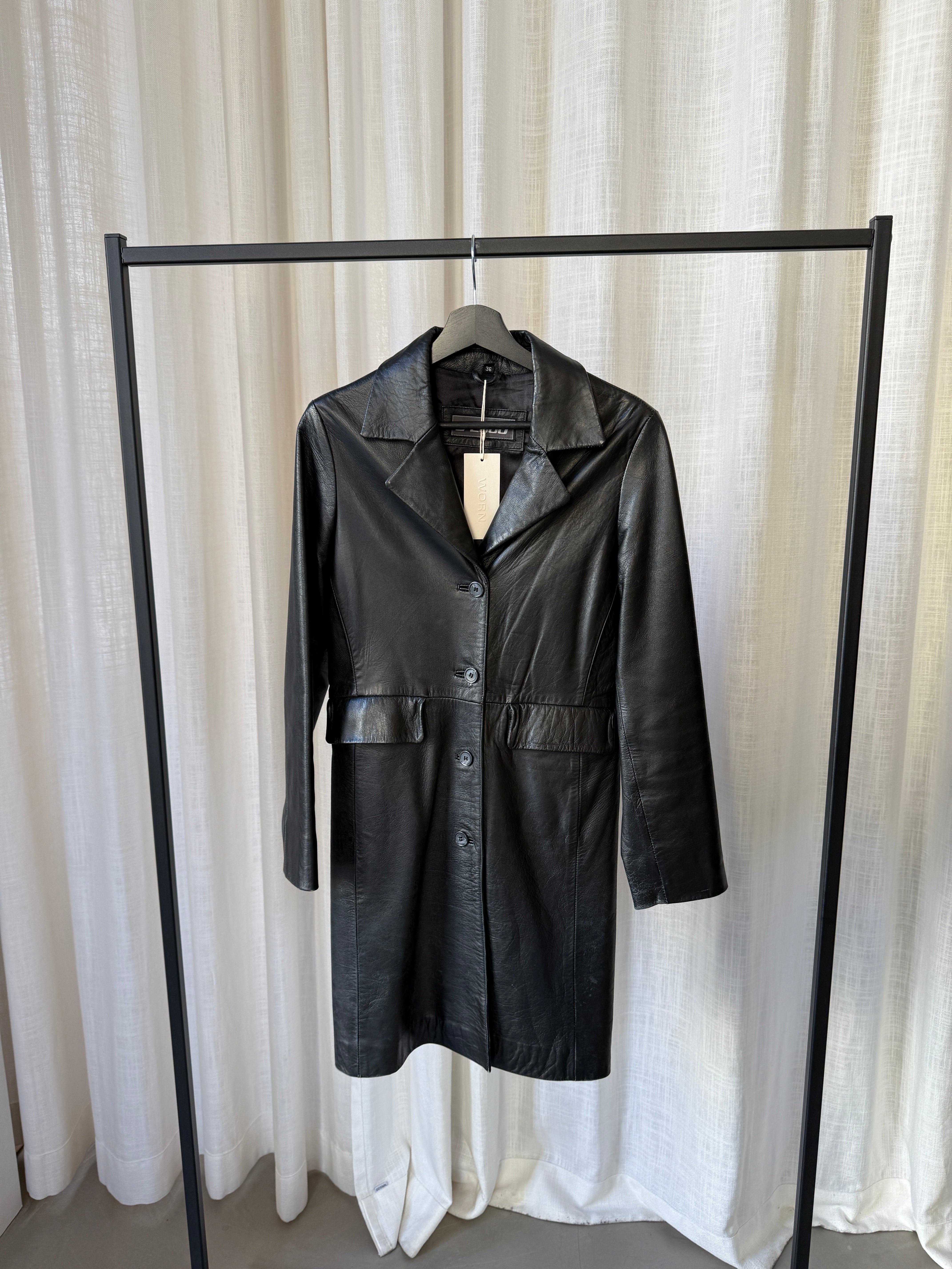 Long Leather Coat
