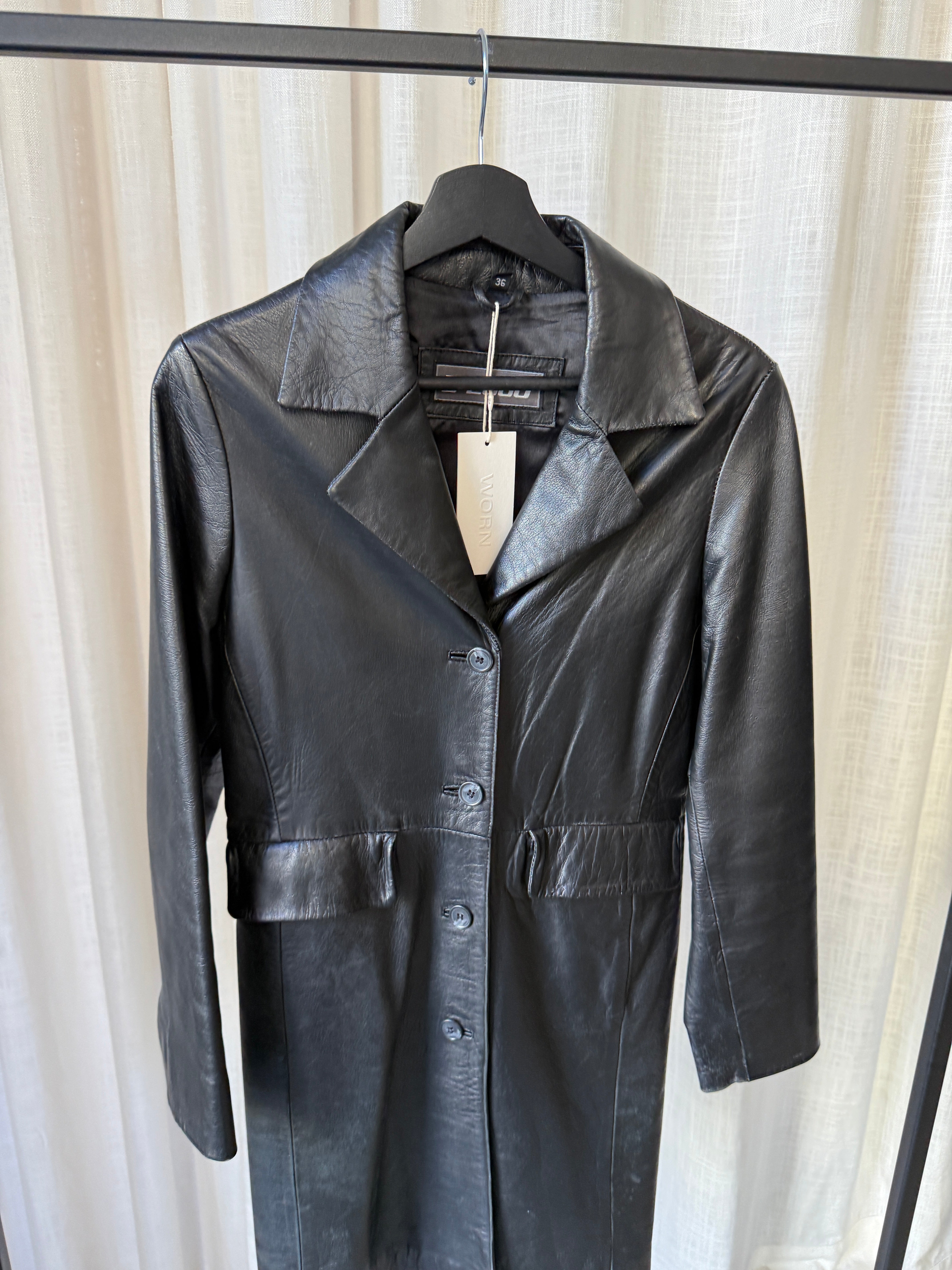 Long Leather Coat